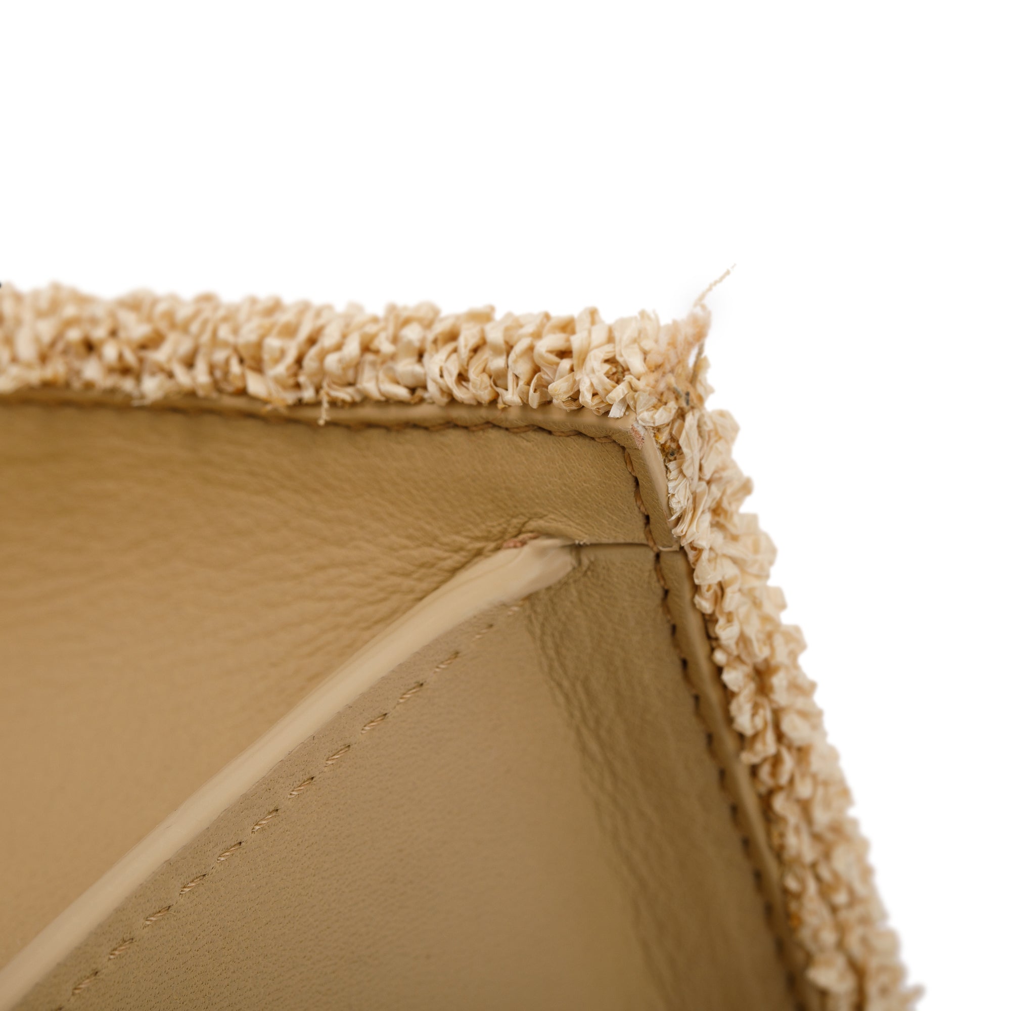 Jacquemus Raffia Le Grand Chiquito Handle Bag w/ Strap