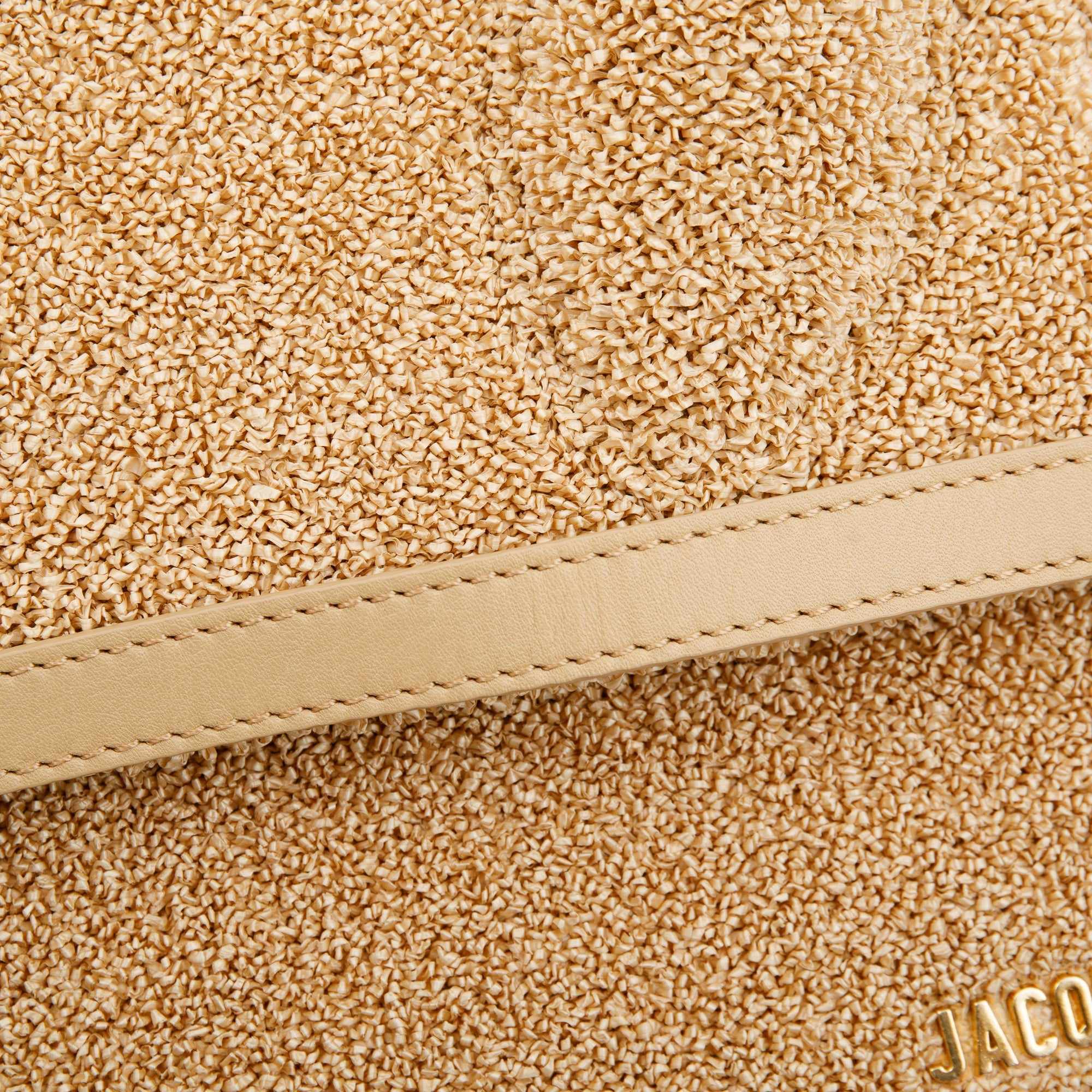 Jacquemus Raffia Le Grand Chiquito Handle Bag w/ Strap