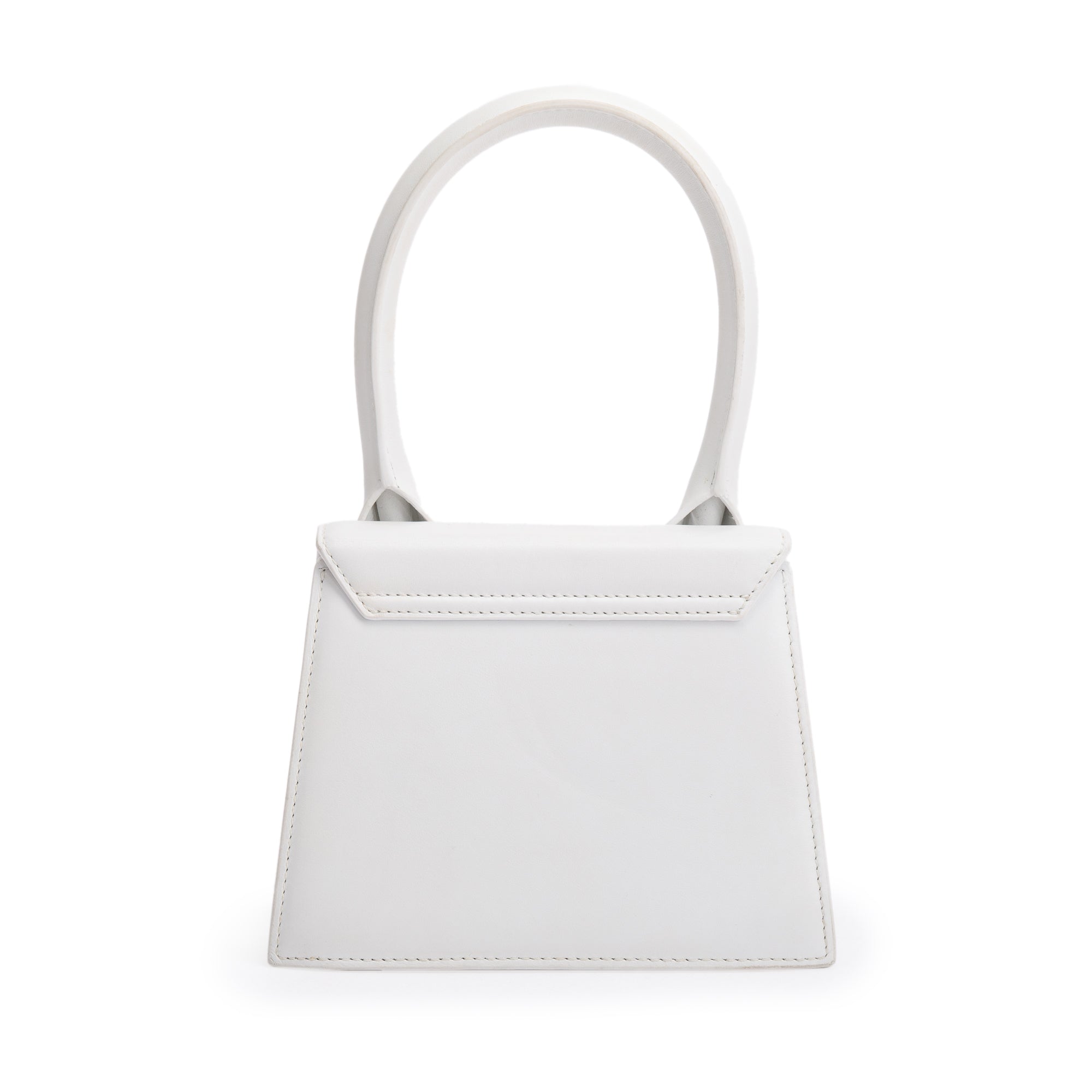 Jacquemus White Leather Le Chiquito Moyen Bag