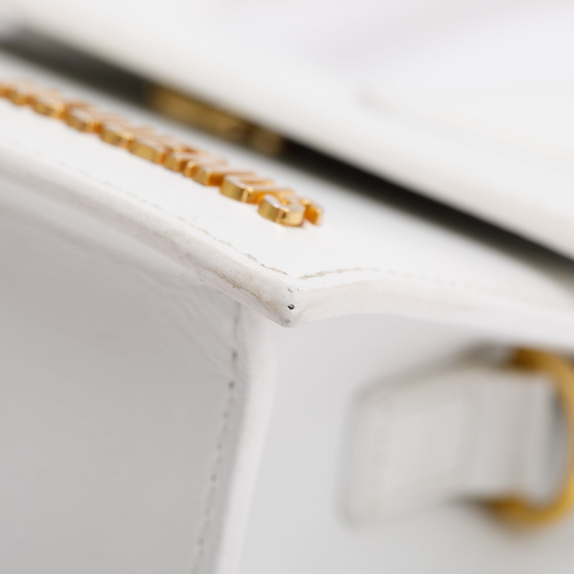 Jacquemus White Leather Le Chiquito Moyen Bag