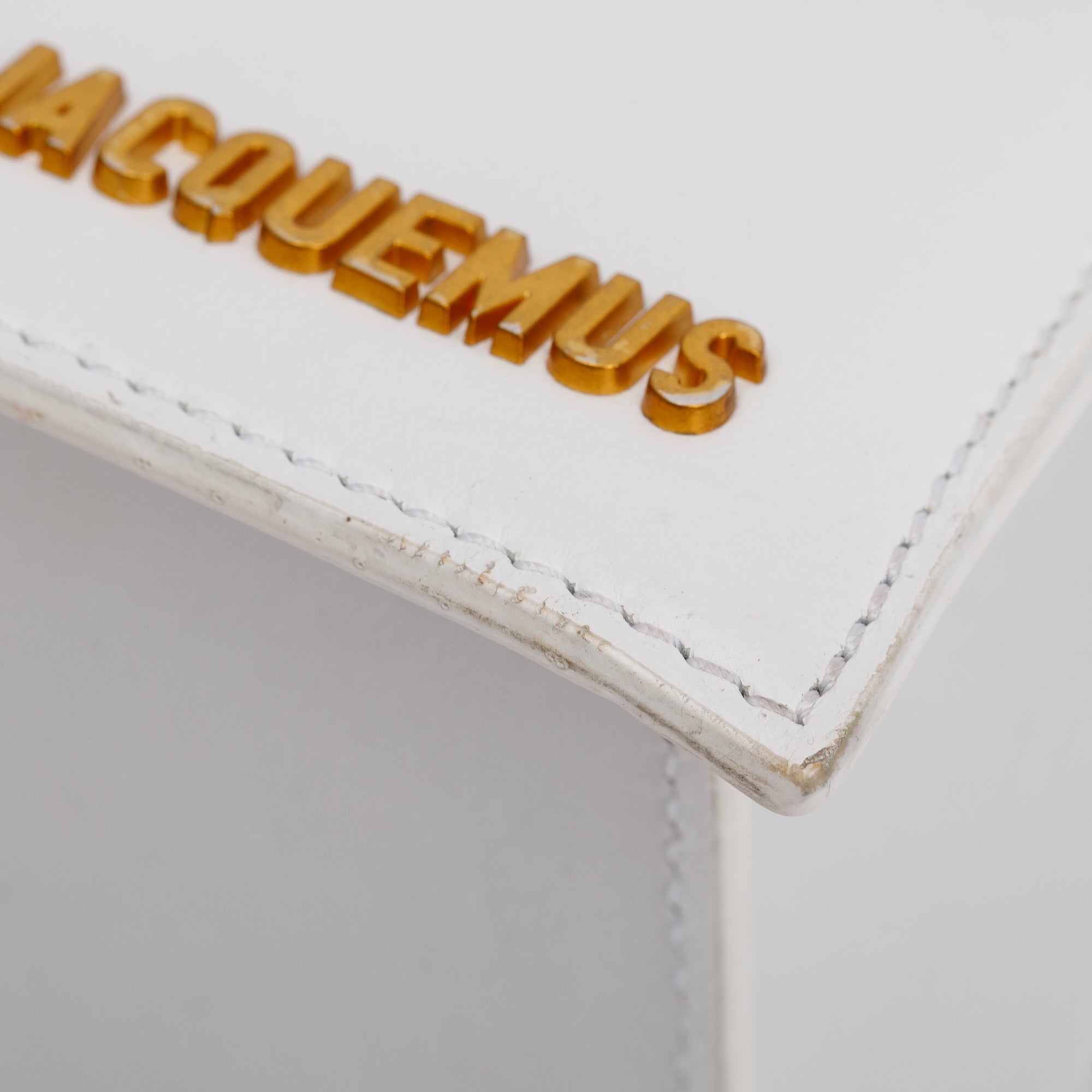 Jacquemus White Leather Le Grand Chiquito Moyen Bag