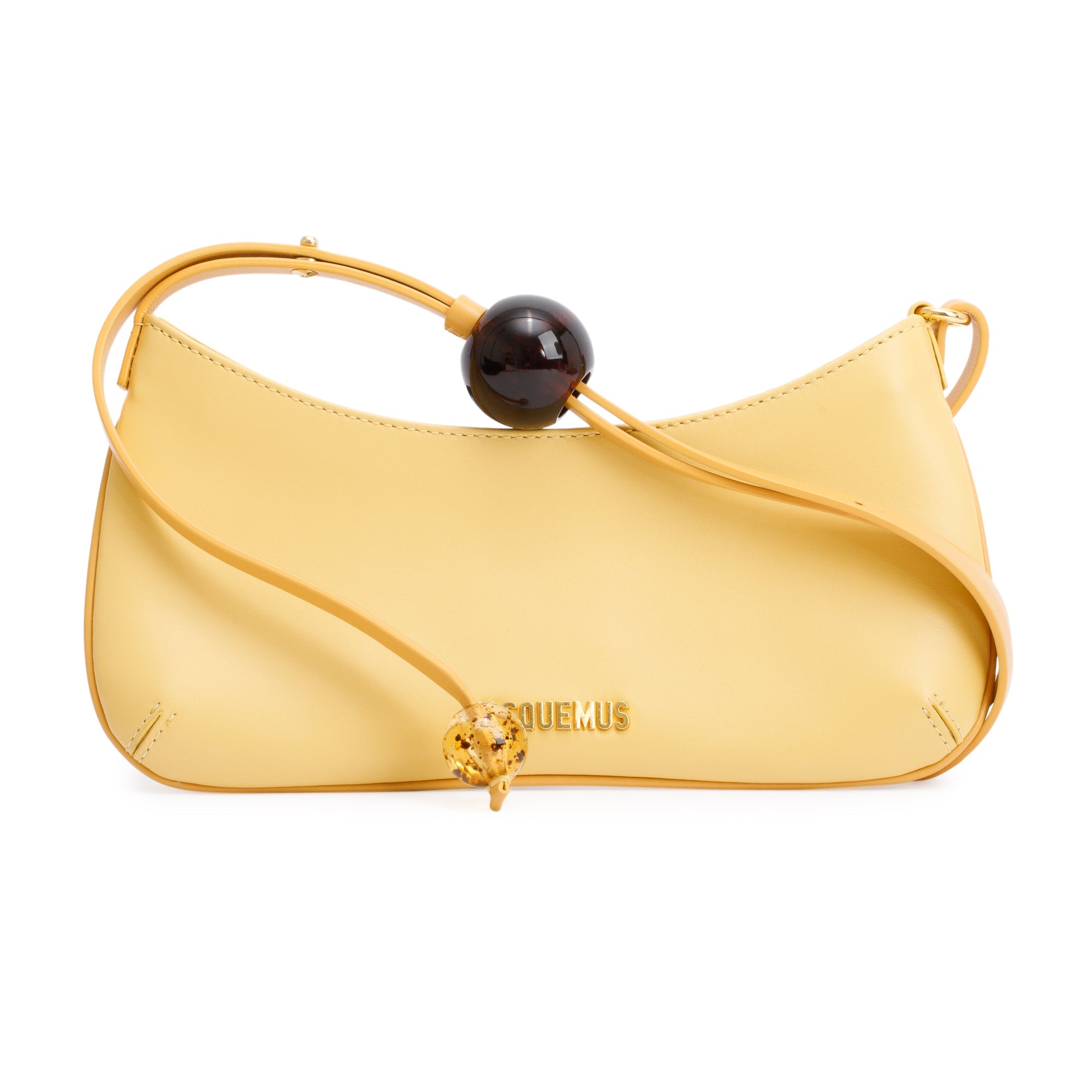 Jacquemus Yellow Leather Le Bisou Bag