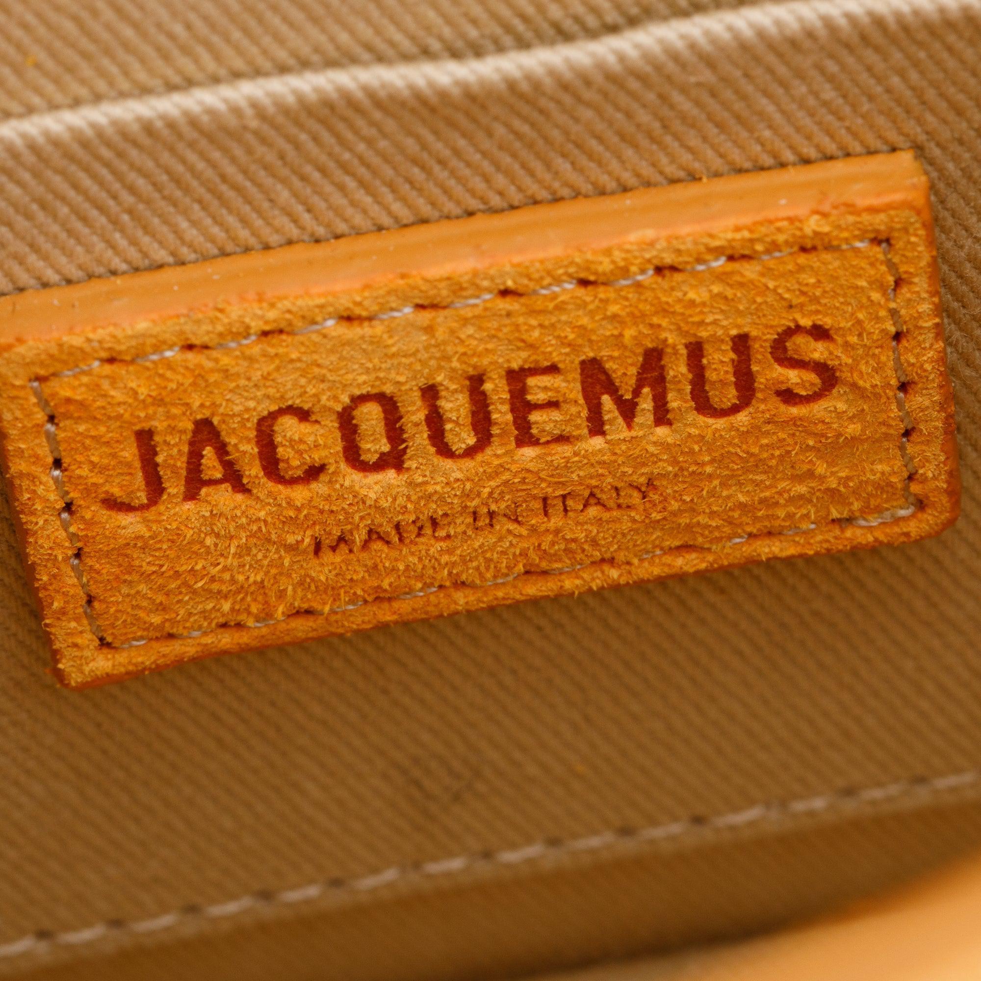 Jacquemus Yellow Suede Le Chiquito Moyen Bag w/ Strap