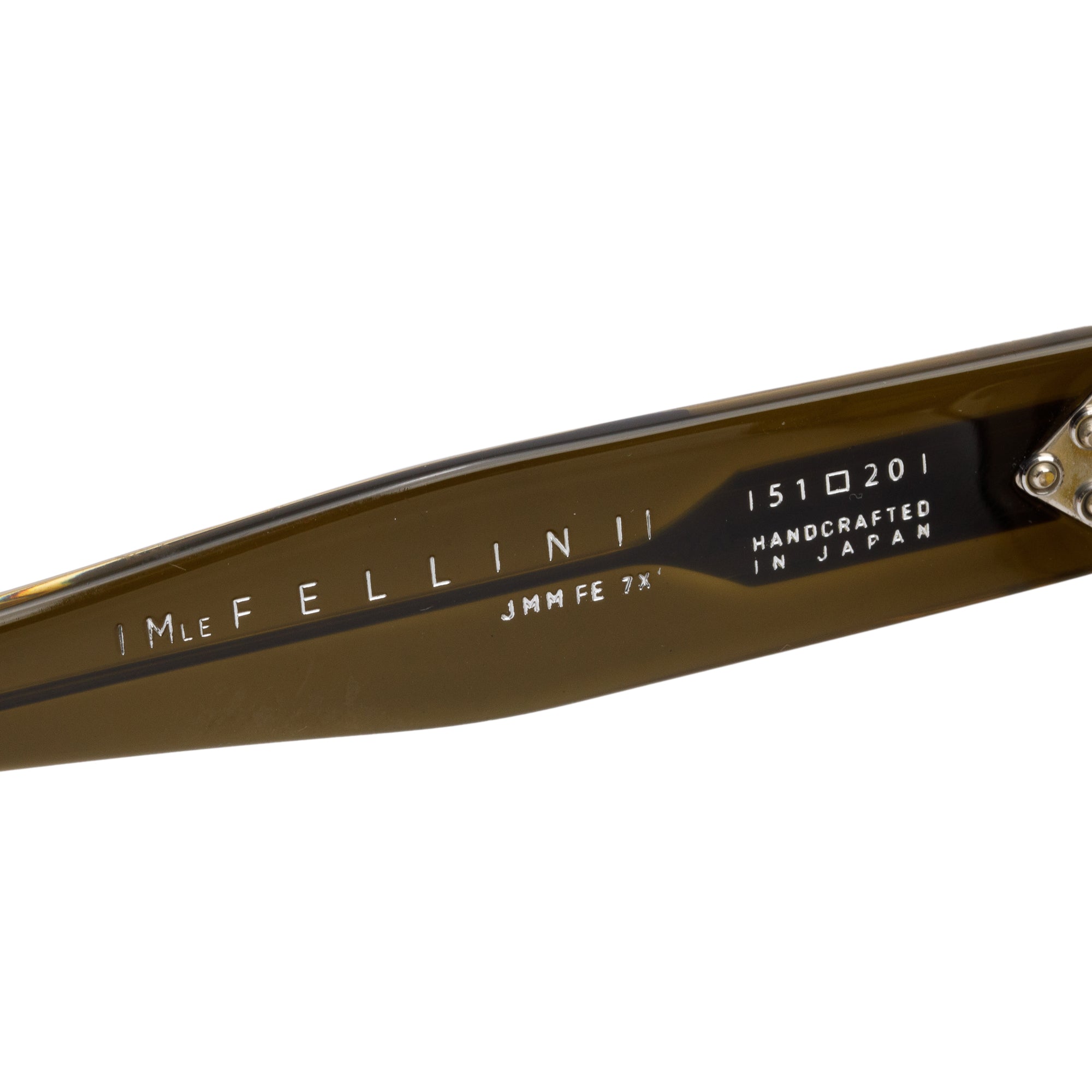 Jacques Marie Mage JMM 7X Green Acetate Fellini Volvox Square Tinted Sunglasses w/ Box & Case