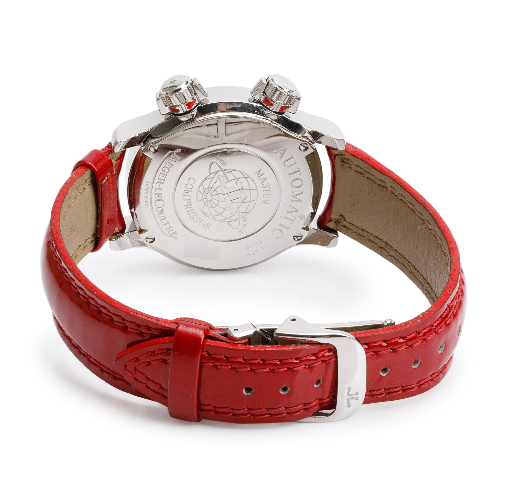 Jaeger LeCoultre Stainless Steel Master Compressor Diamond Bezel 37 MM Automatic Watch