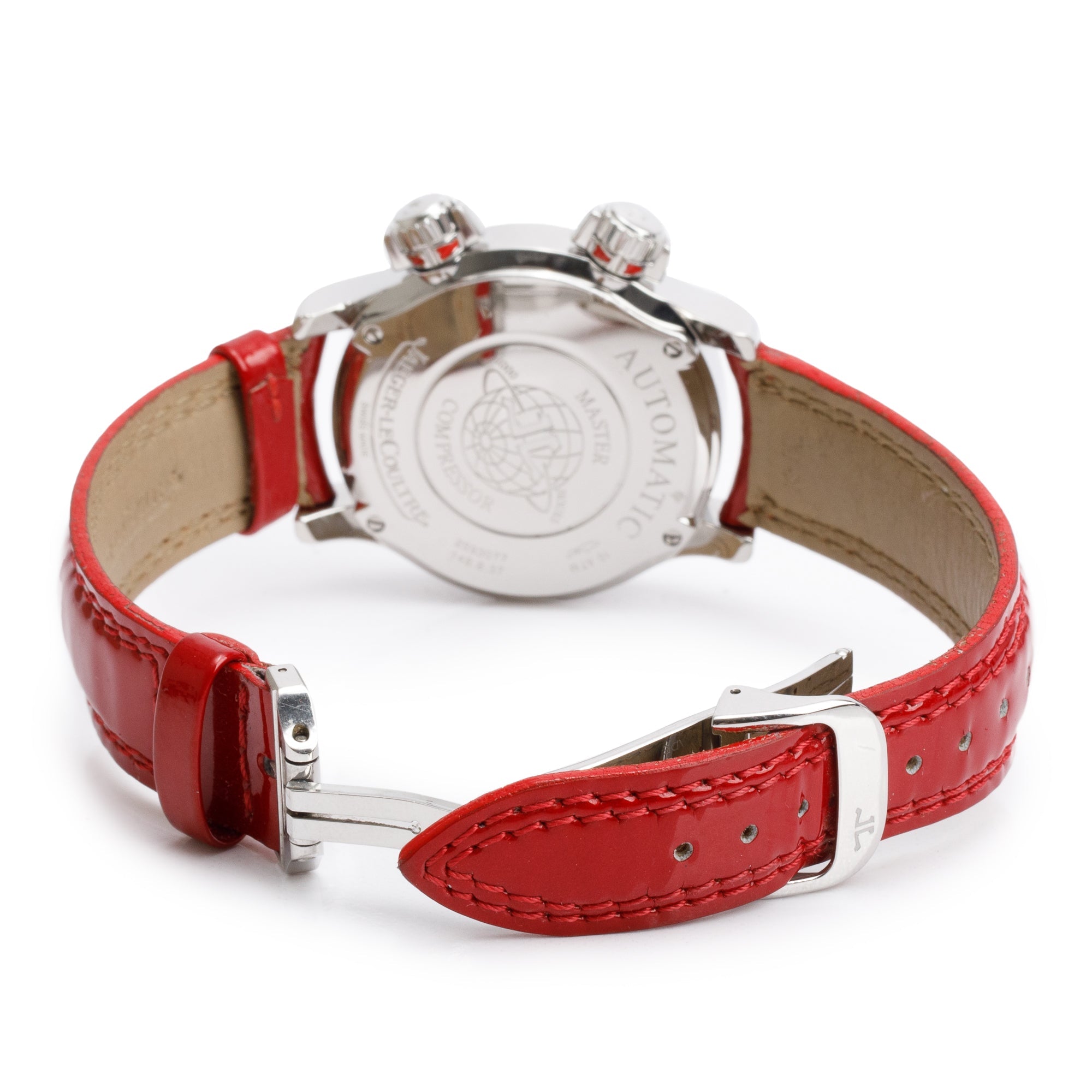 Jaeger LeCoultre Stainless Steel Master Compressor Diamond Bezel 37 MM Automatic Watch