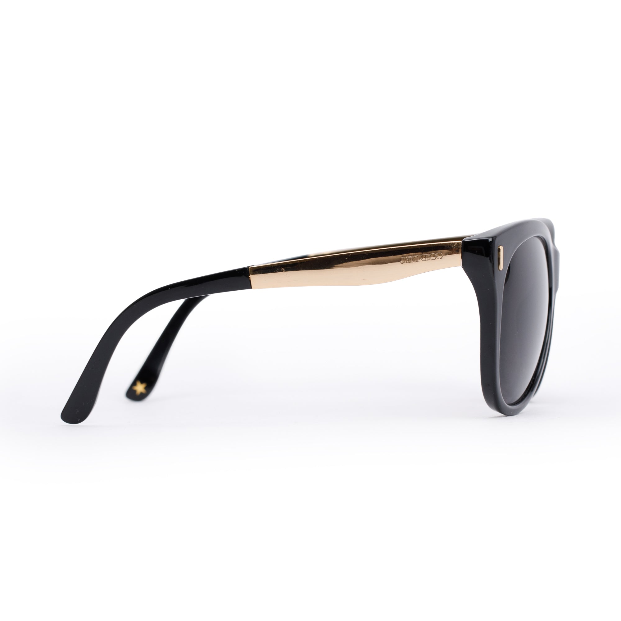 Jimmy Choo Ally/S Black Acetate Oversize Sunglasses
