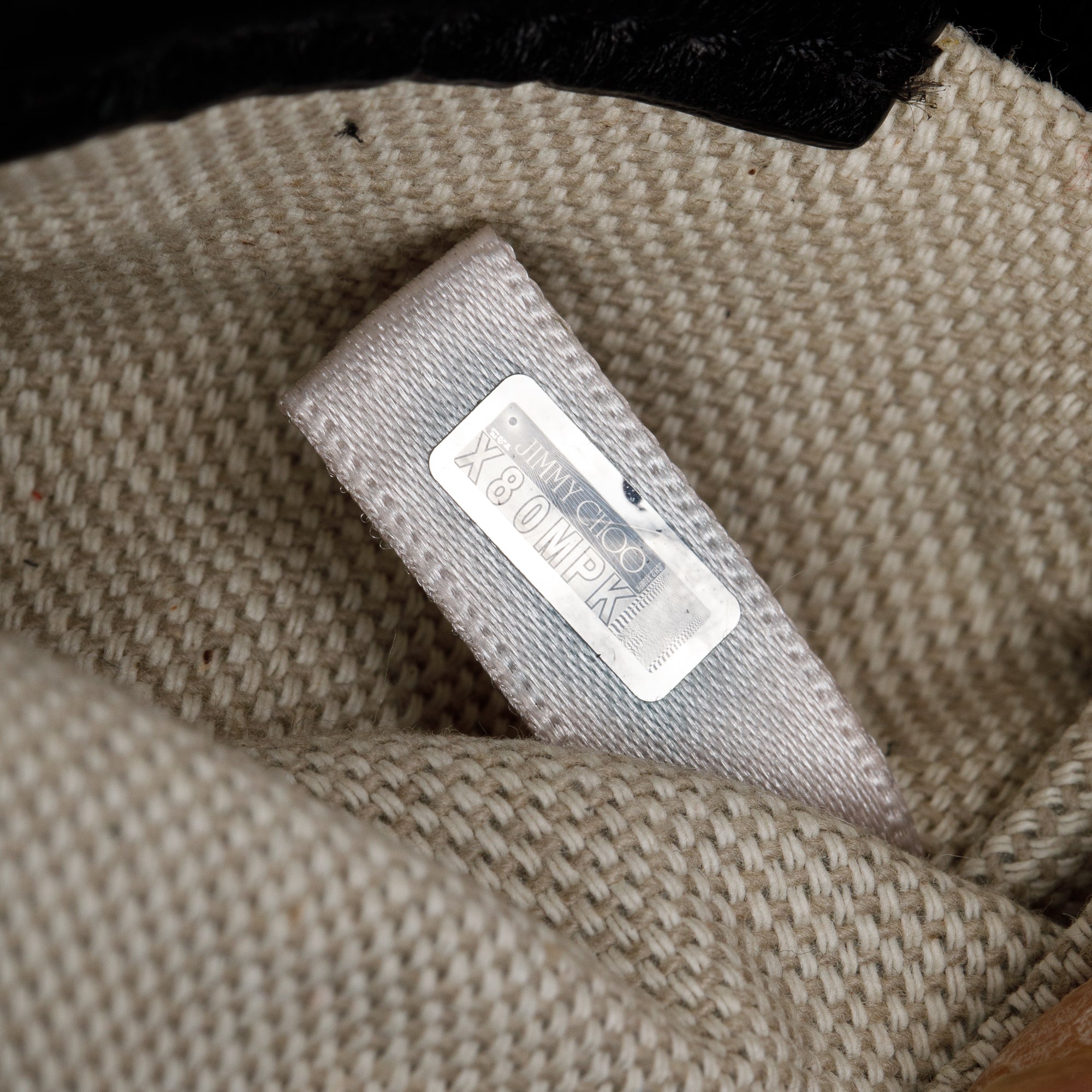 Jimmy Choo Black Nappa Leather Juno Solid Drawstring Bucket Bag