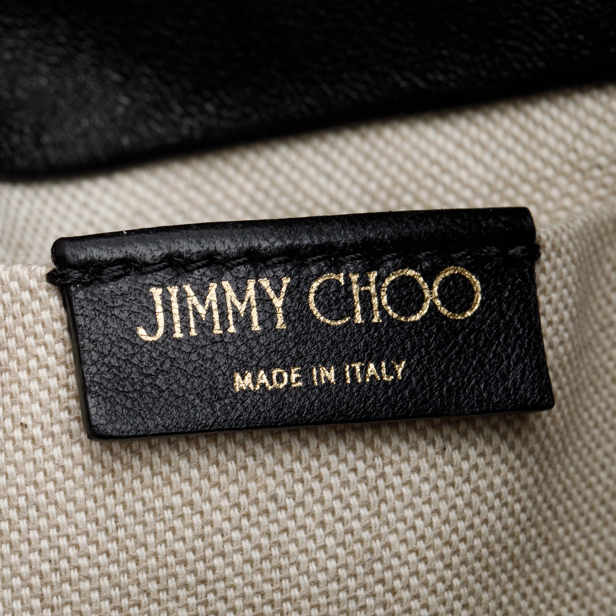 Jimmy Choo Black Nappa Leather Juno Solid Drawstring Bucket Bag