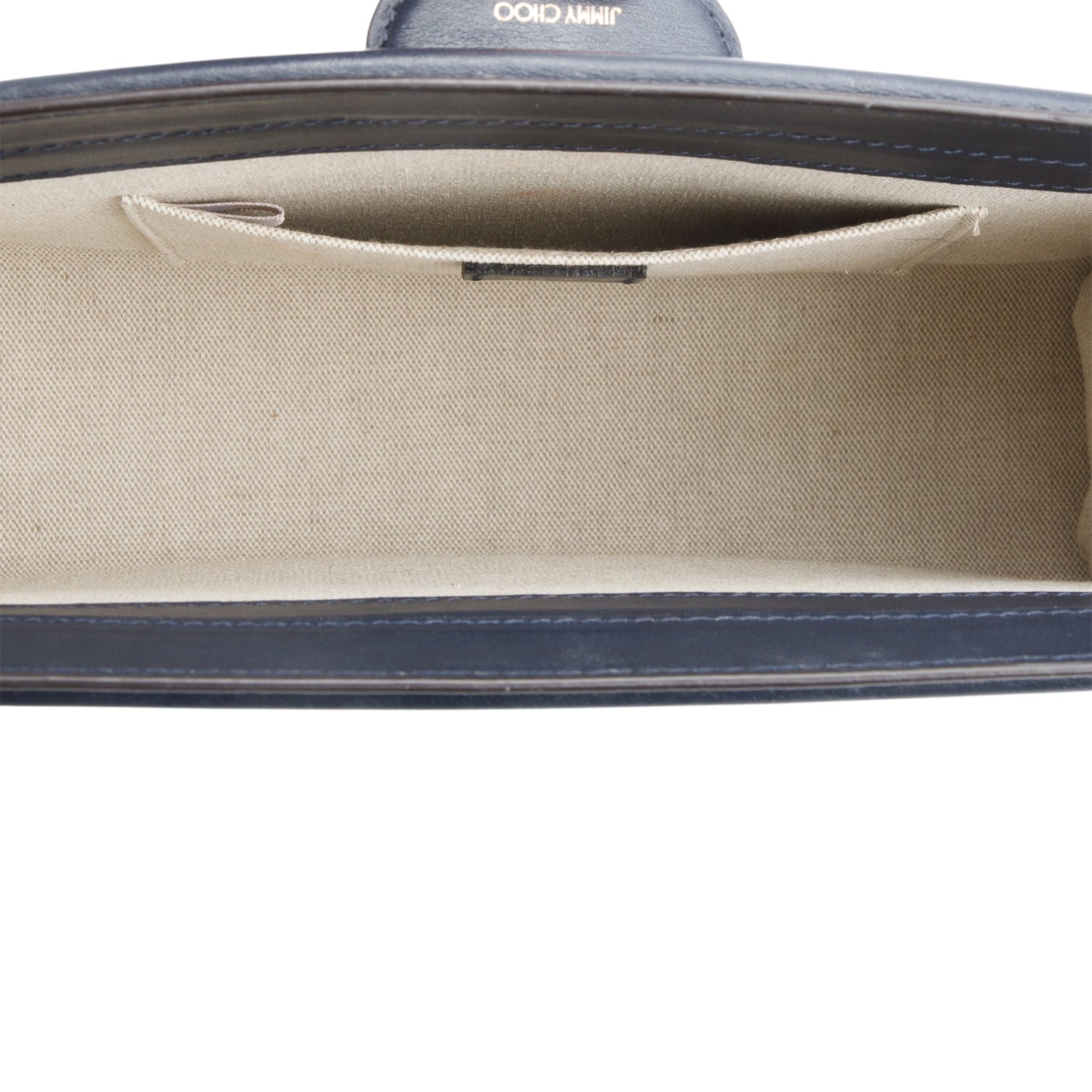 Jimmy Choo Blue Avenue Denim Pouch Clutch w/ Authenticity Card