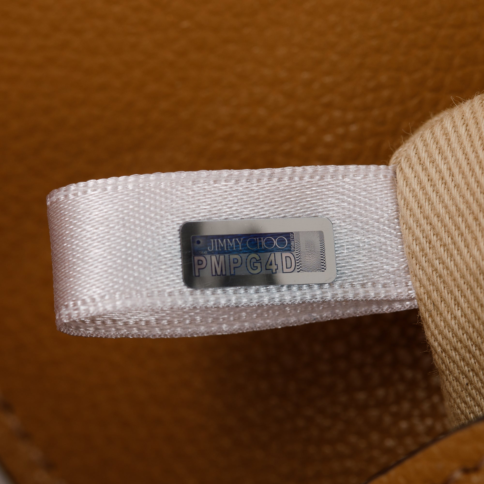 Jimmy Choo Brown Calfskin Leather Small Cheri Top Handle Bag w/ Authenticity Card