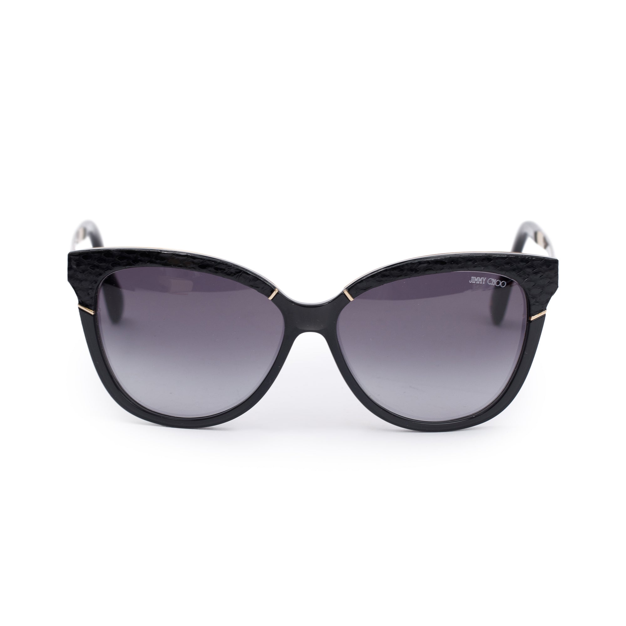 Jimmy Choo Ines/S Black Acetate Cat-Eye Sunglasses