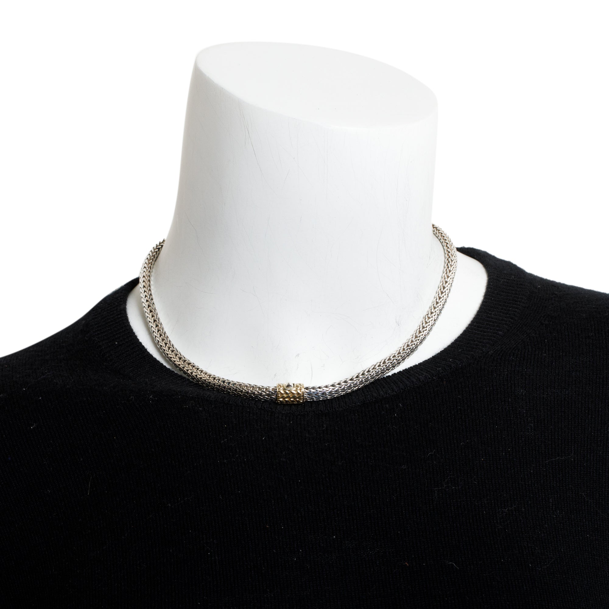 John Hardy Sterling Silver & 18k Yellow Gold 6.5 MM Classic Chain Necklace