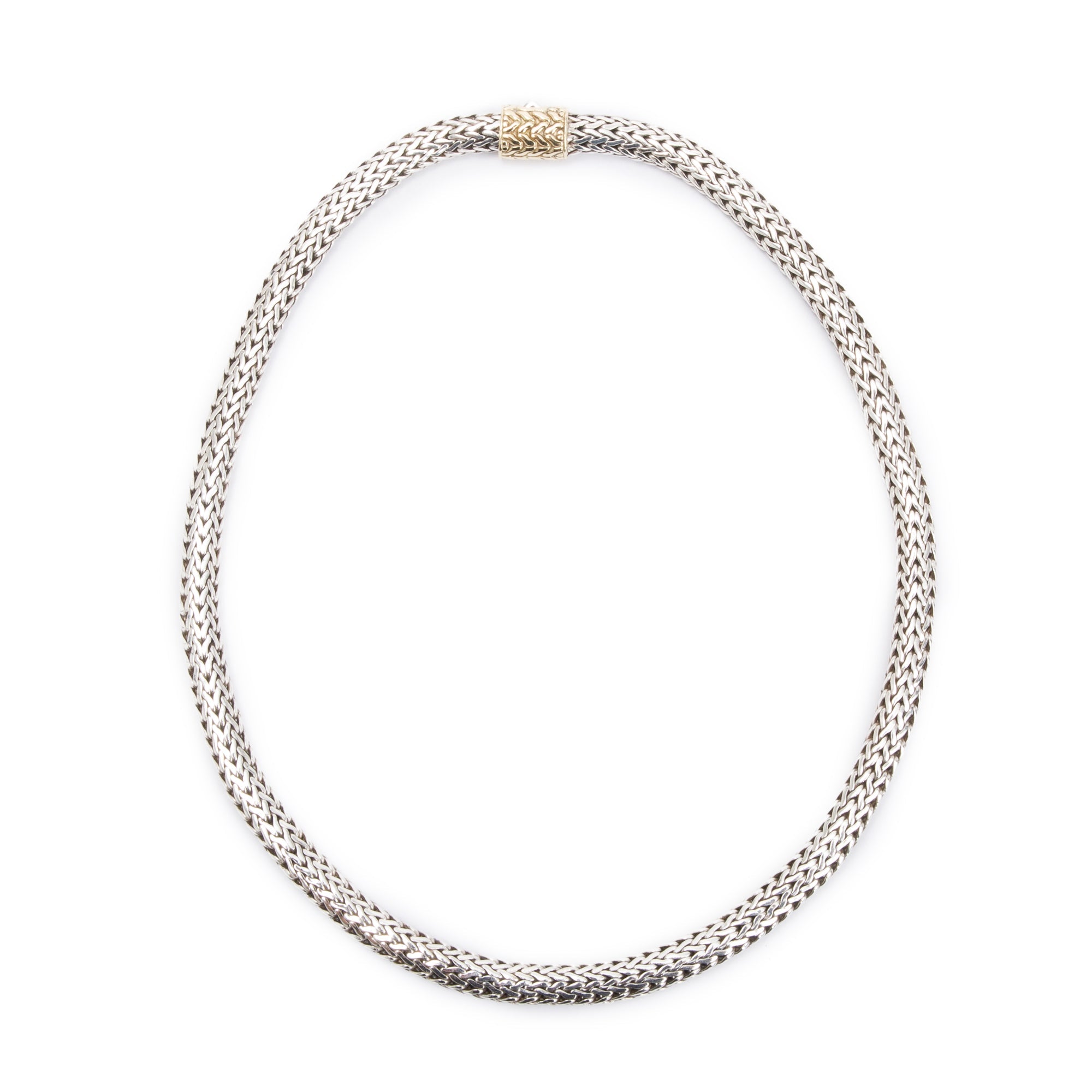 John Hardy Sterling Silver & 18k Yellow Gold 6.5 MM Classic Chain Necklace