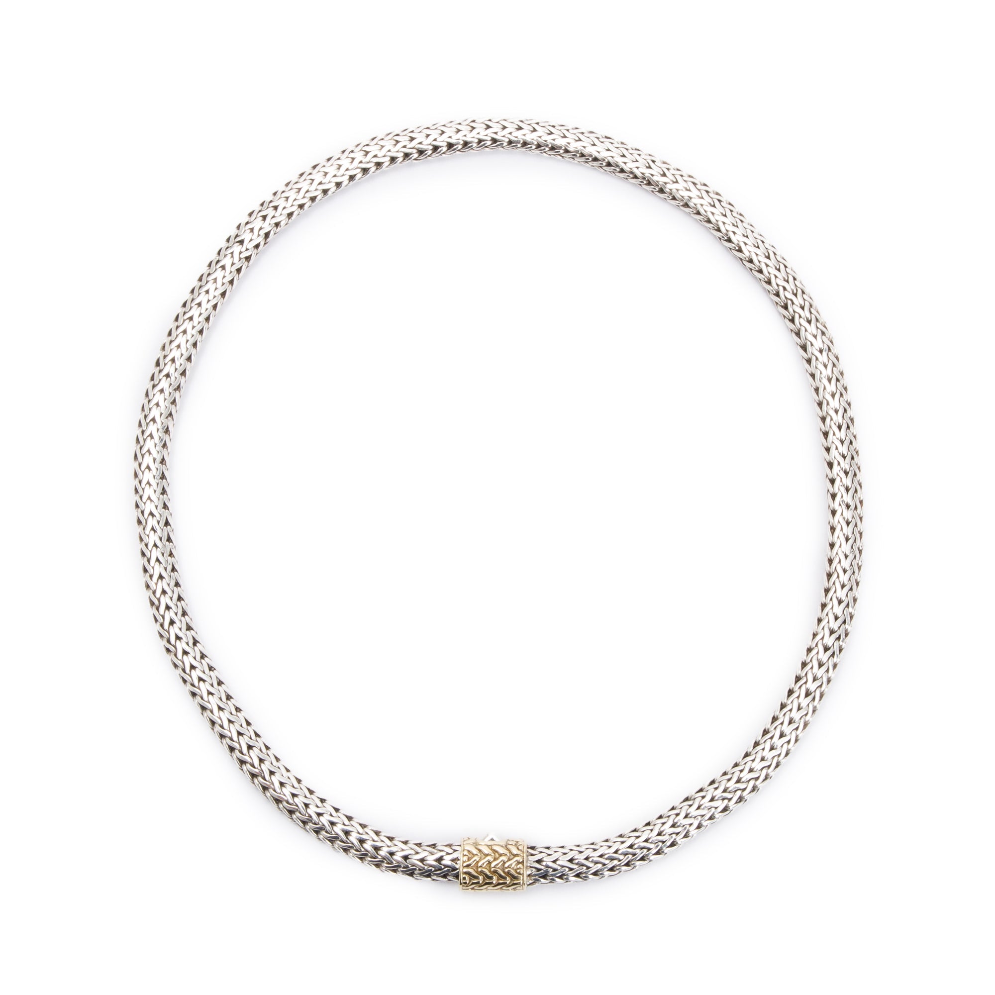John Hardy Sterling Silver & 18k Yellow Gold 6.5 MM Classic Chain Necklace