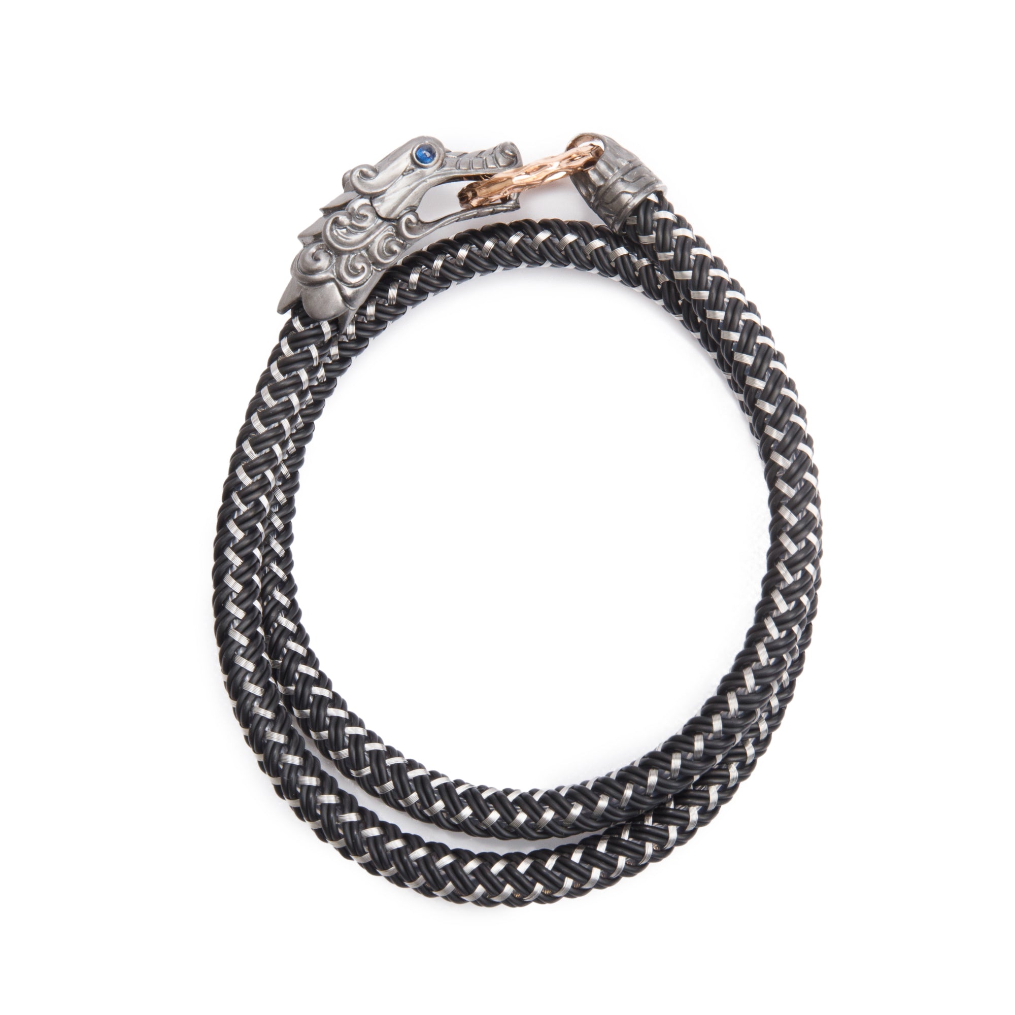 John Hardy Sterling Silver & Bronze Legends of Naga Double Wrap Bracelet