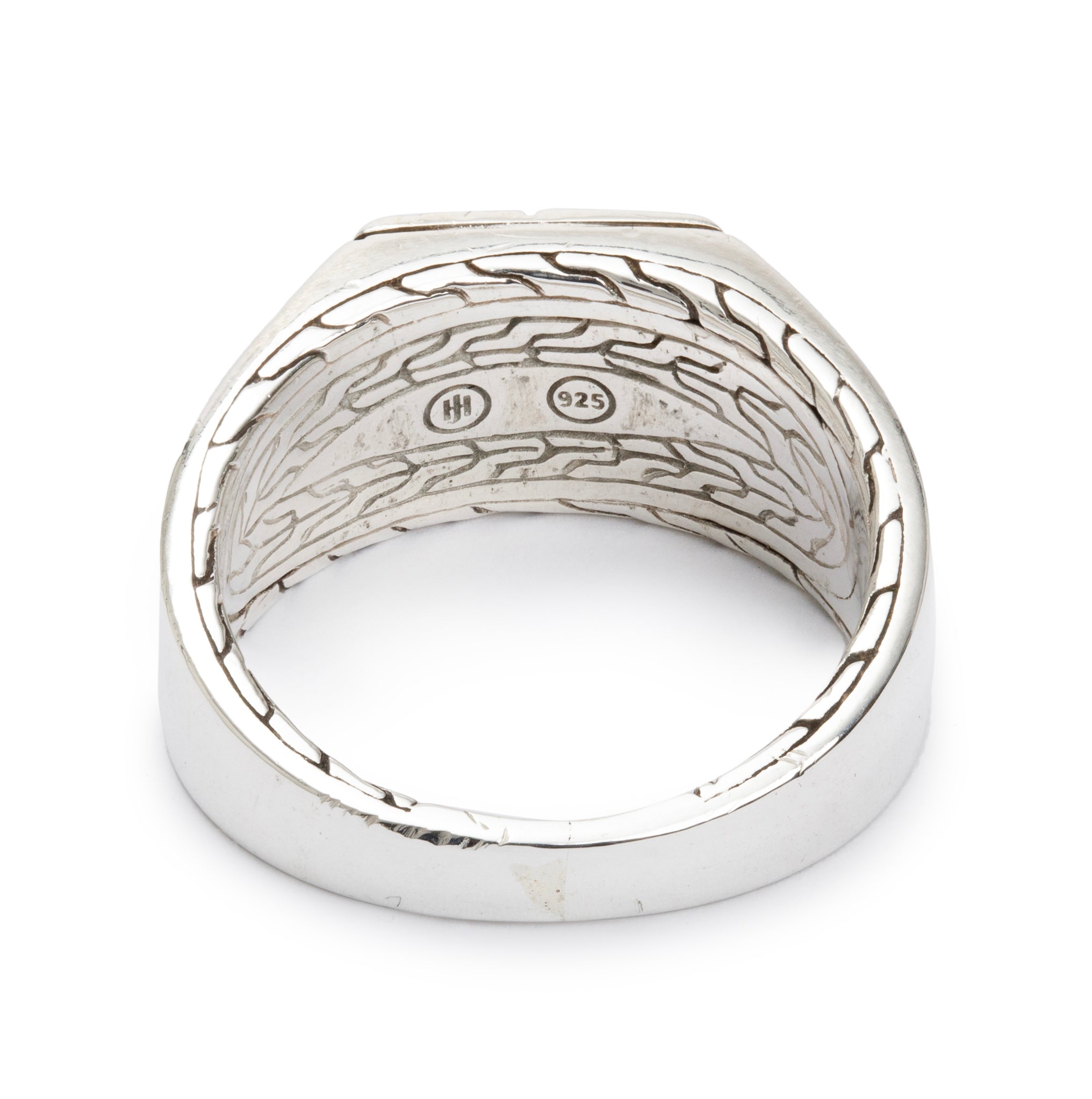John Hardy Sterling Silver Classic Square Signet Ring, Size 9