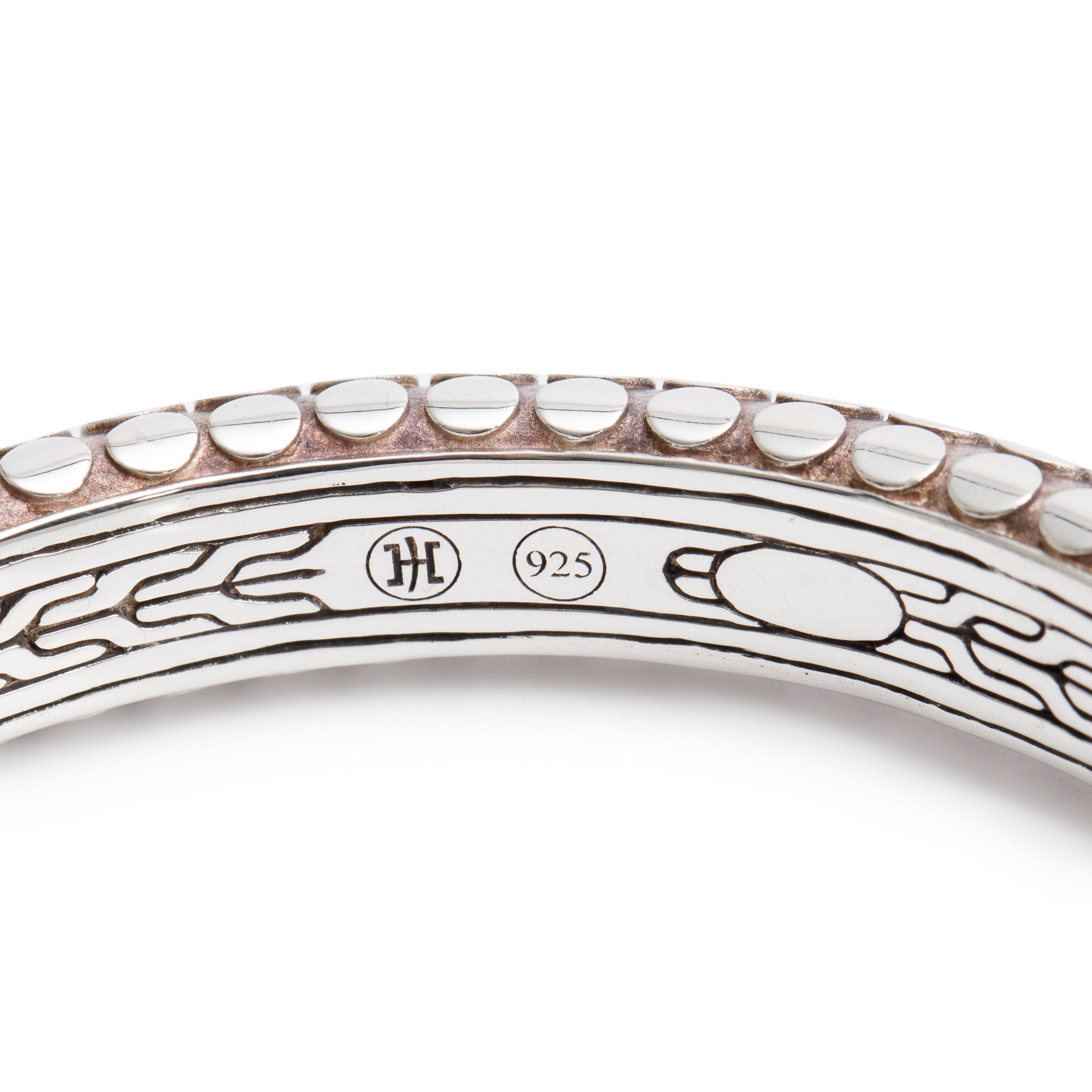 John Hardy Sterling Silver Dot Bangle
