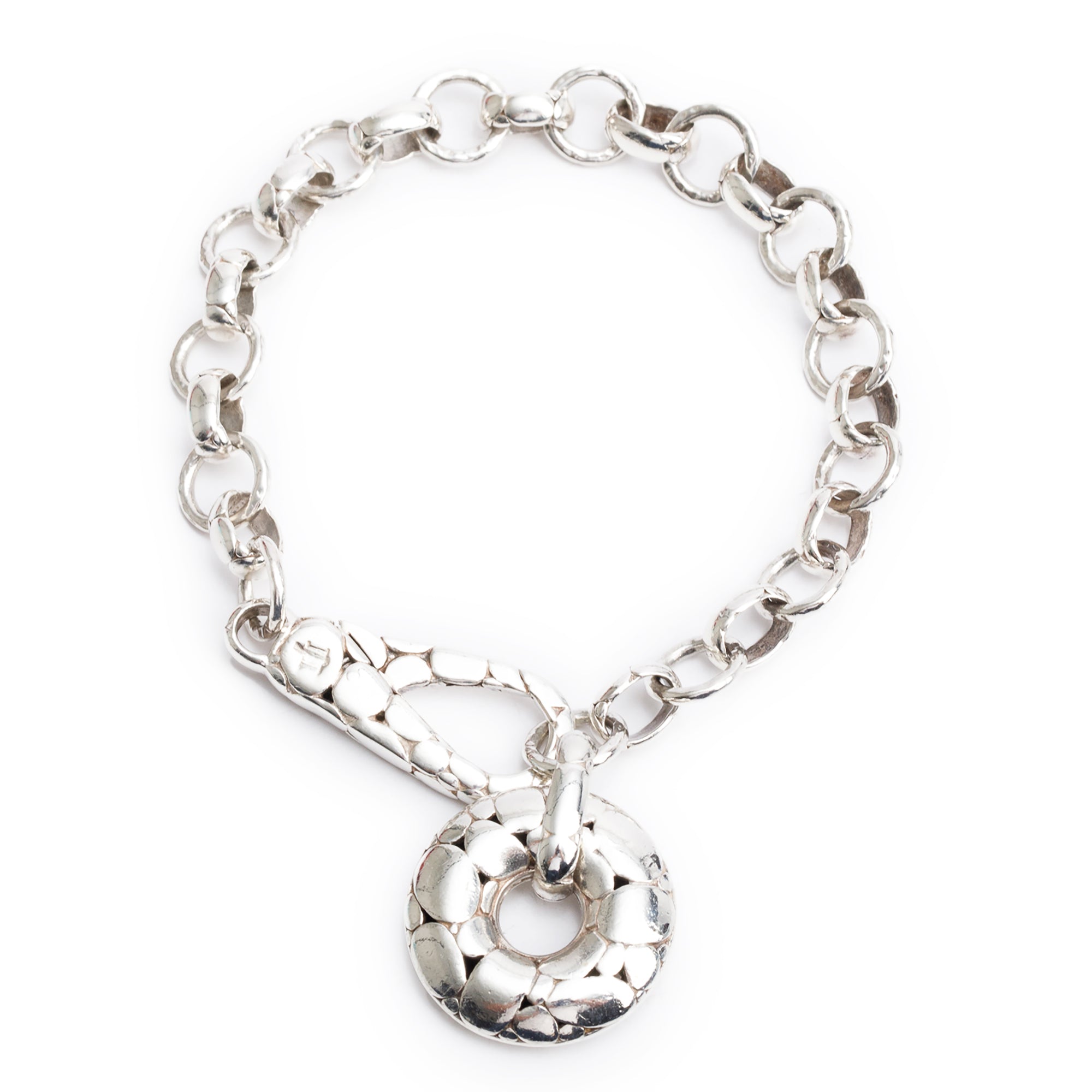 John Hardy Sterling Silver Kali Link Charm Bracelet