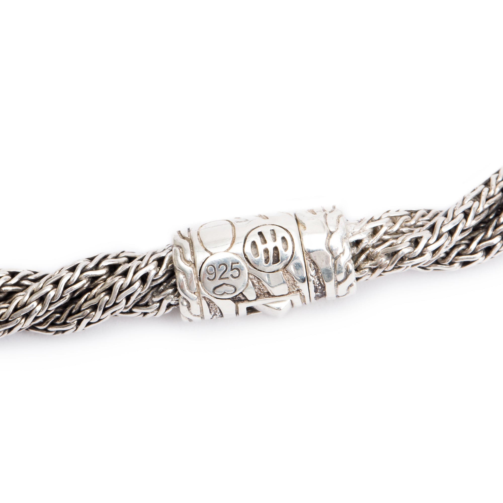 John Hardy Sterling Silver Twisted Chain Link Necklace
