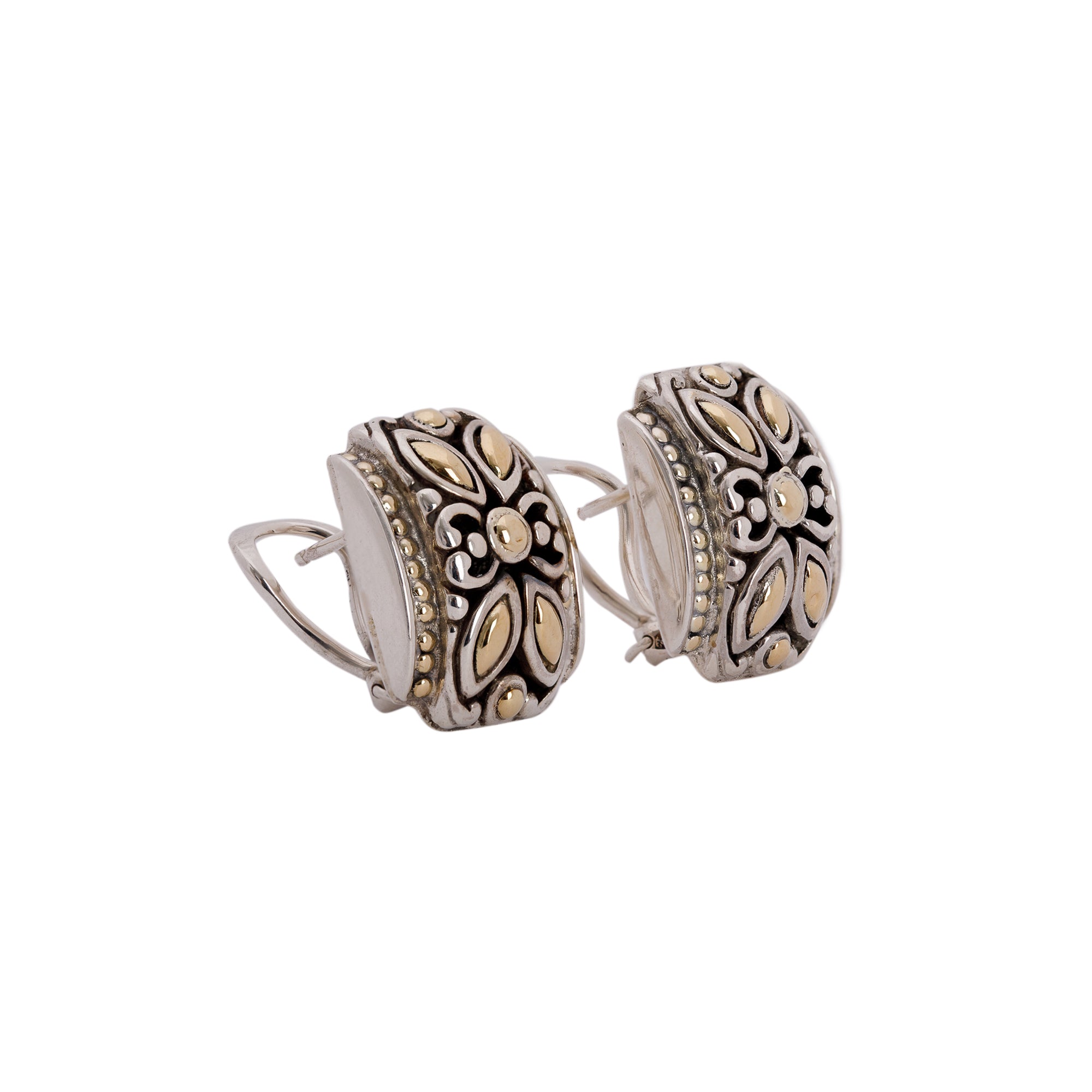 John Hardy Two-Tone Kawung Earrings