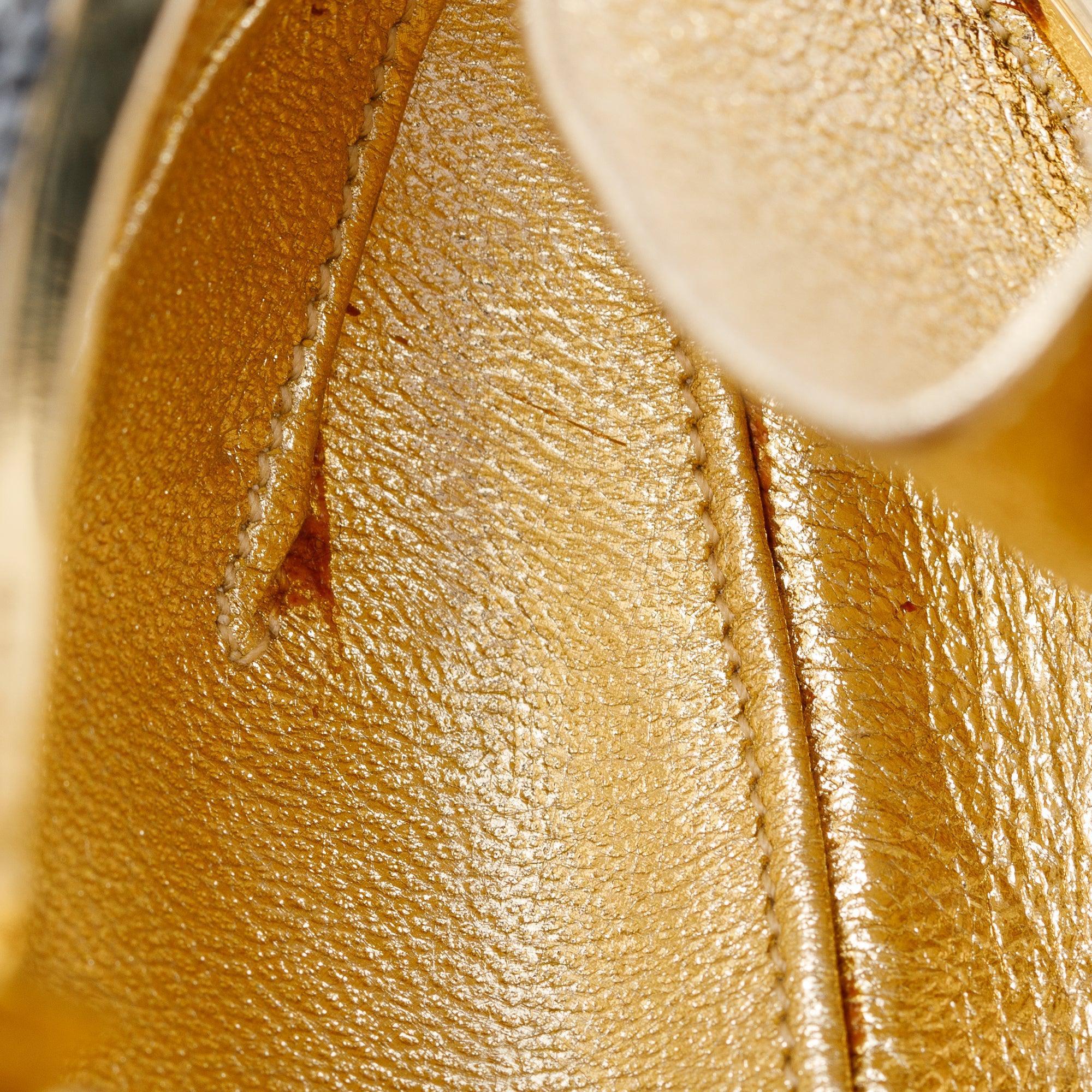 Judith Leiber Black & Clear Crystal Eggplant Minaudiere Evening Bag