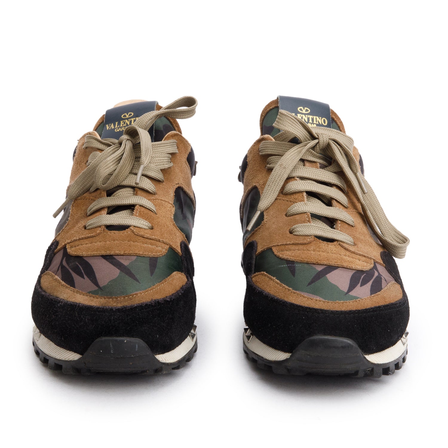Valentino Brown Camouflage Rockrunner Sneaker, Size 41