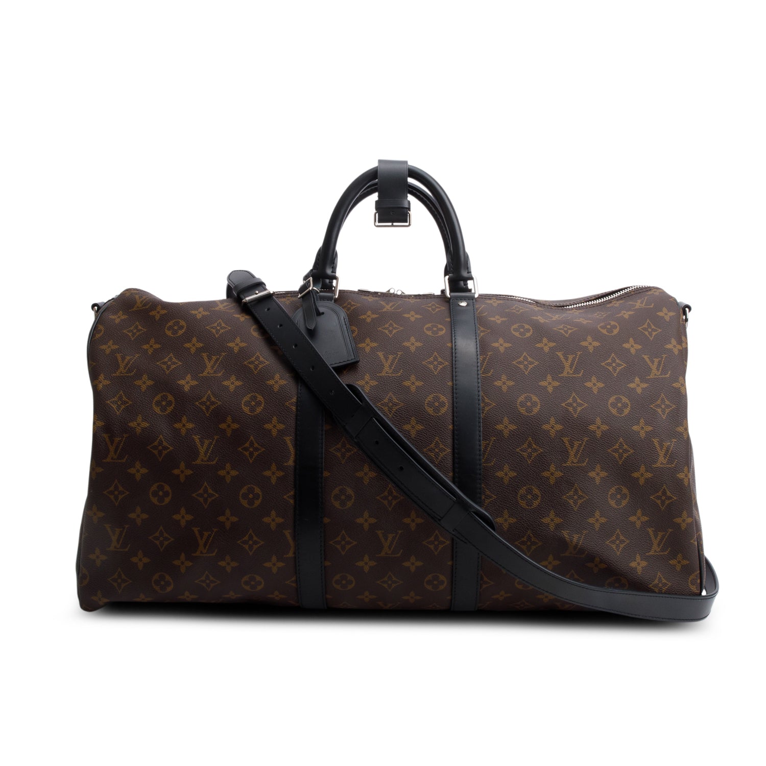 Louis Vuitton Monogram Macassar Keepall Bandouliere 55 w/ Box & Strap