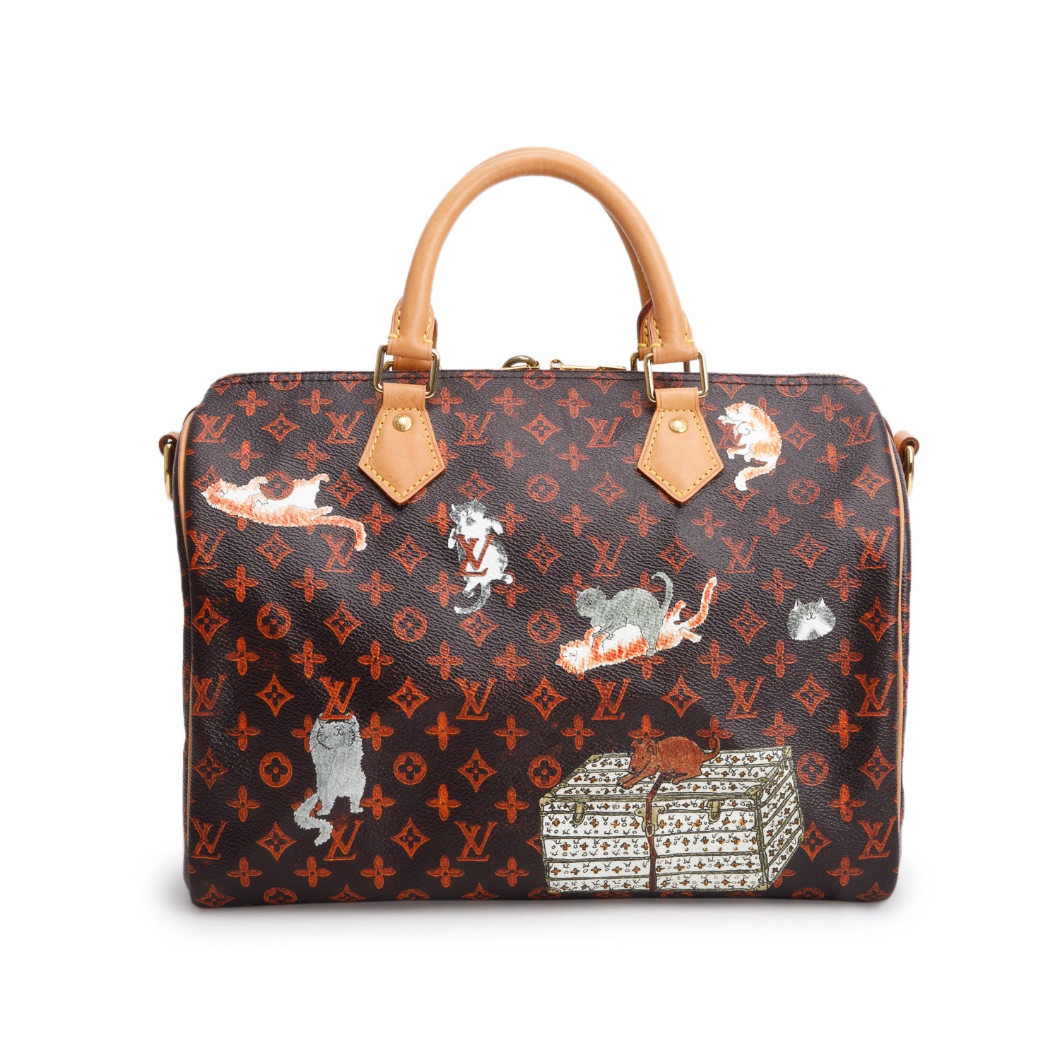 Louis Vuitton Catogram Speedy 30 Bandouliere w/ Strap