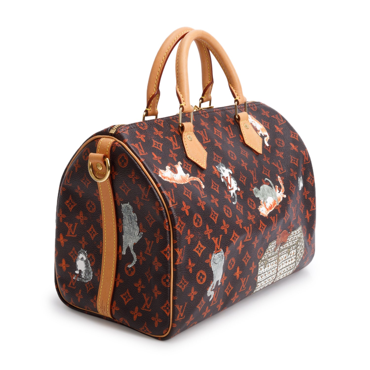 Louis Vuitton Catogram Speedy 30 Bandouliere w/ Strap