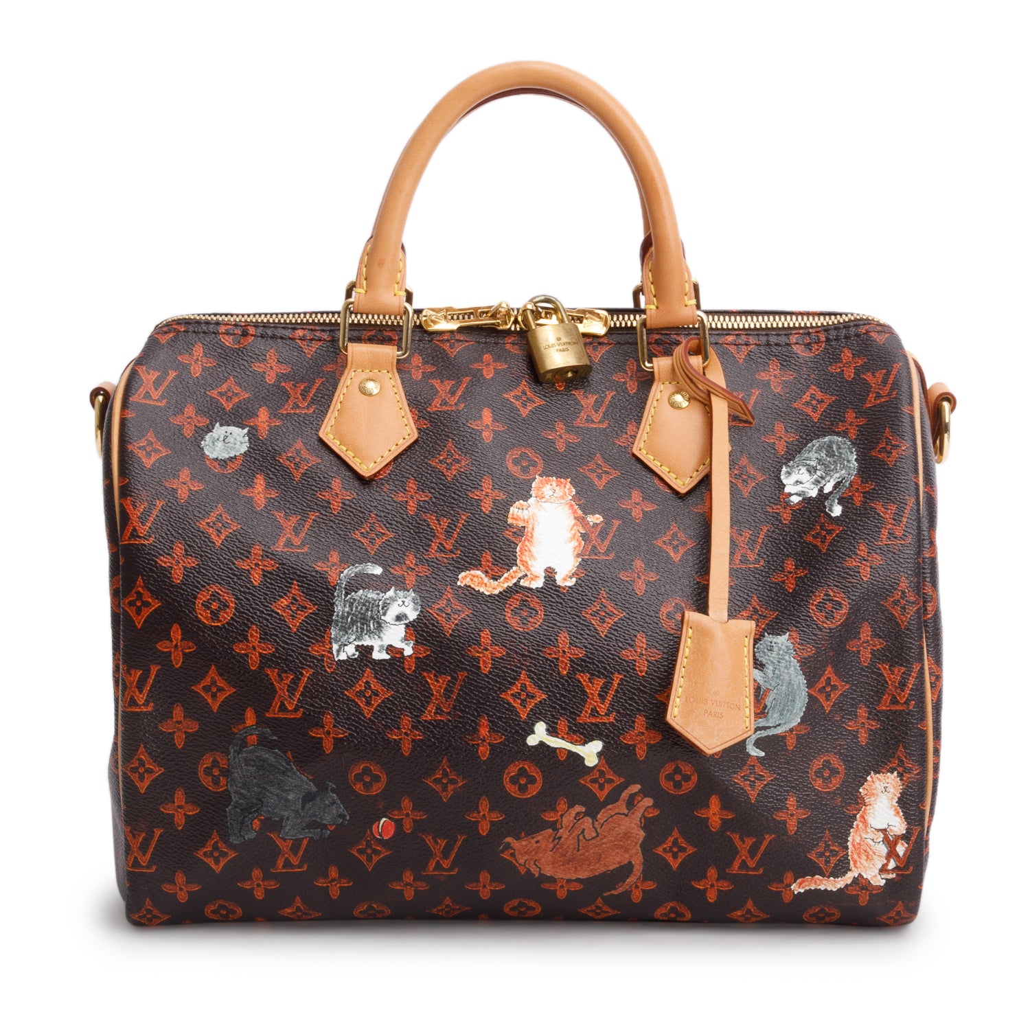 Louis Vuitton Catogram Speedy 30 Bandouliere w/ Strap