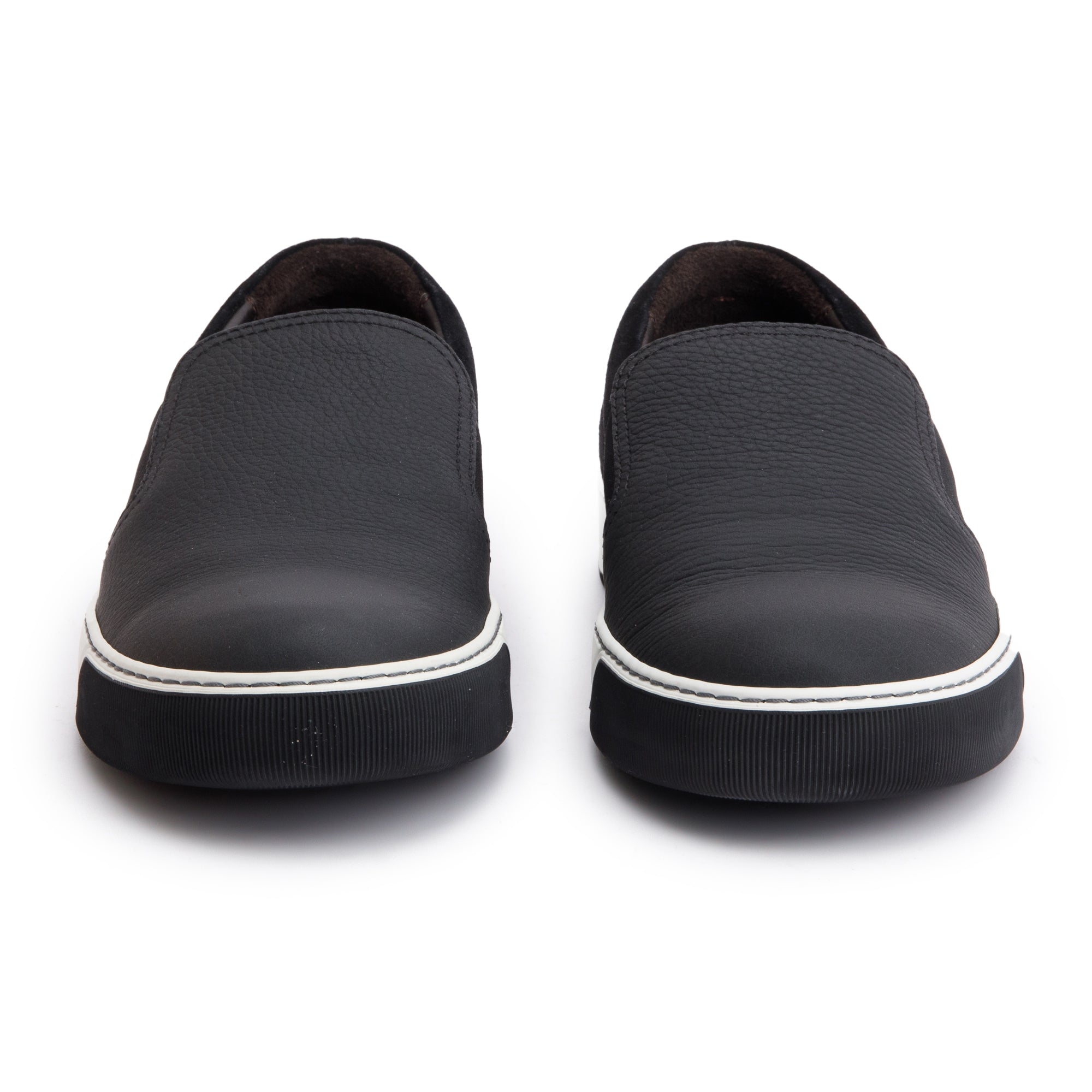 Lanvin Black Leather/Suede Slip On Sneakers, Size 6