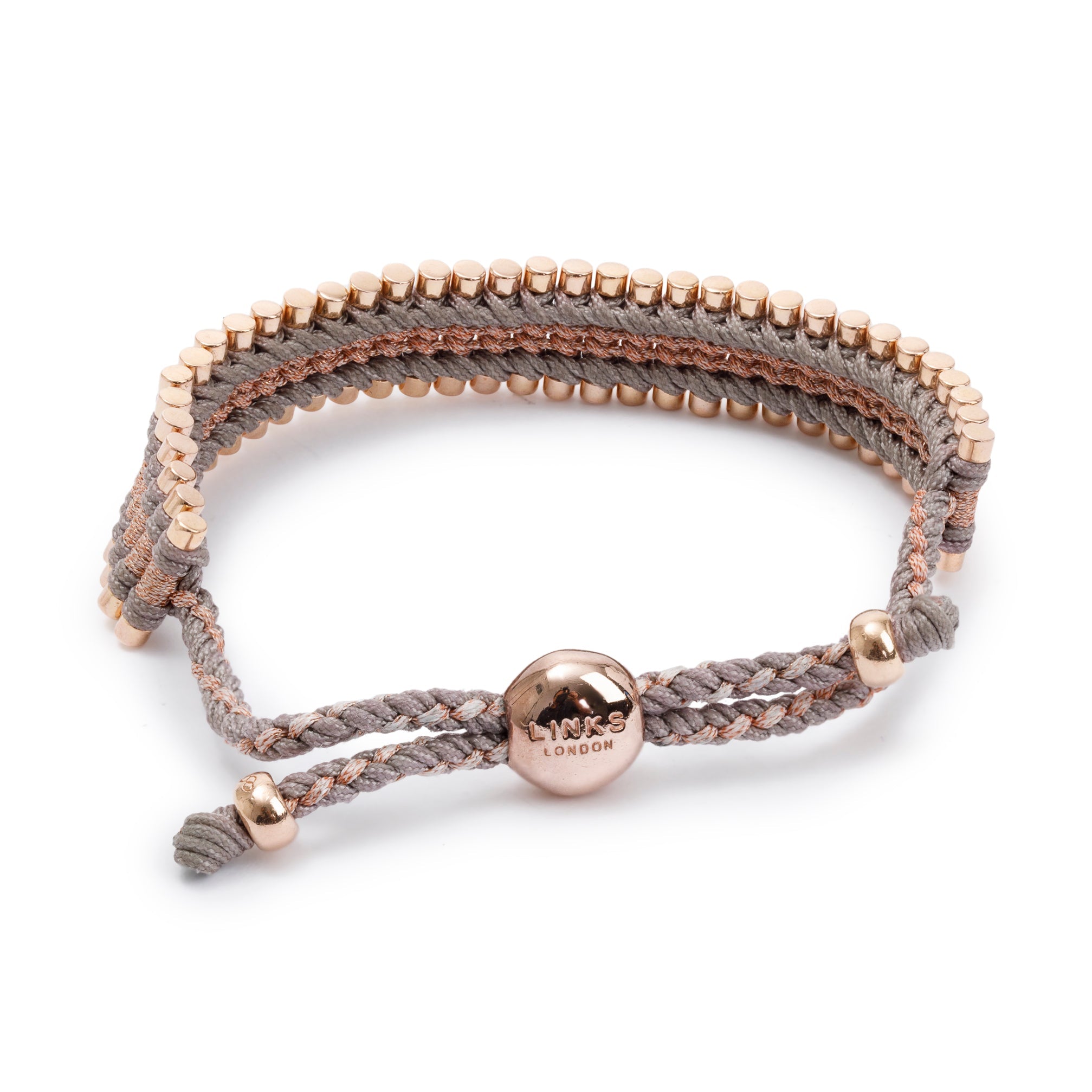 Links of London Rose Gold Plated Sterling Silver Friendship Bracelet