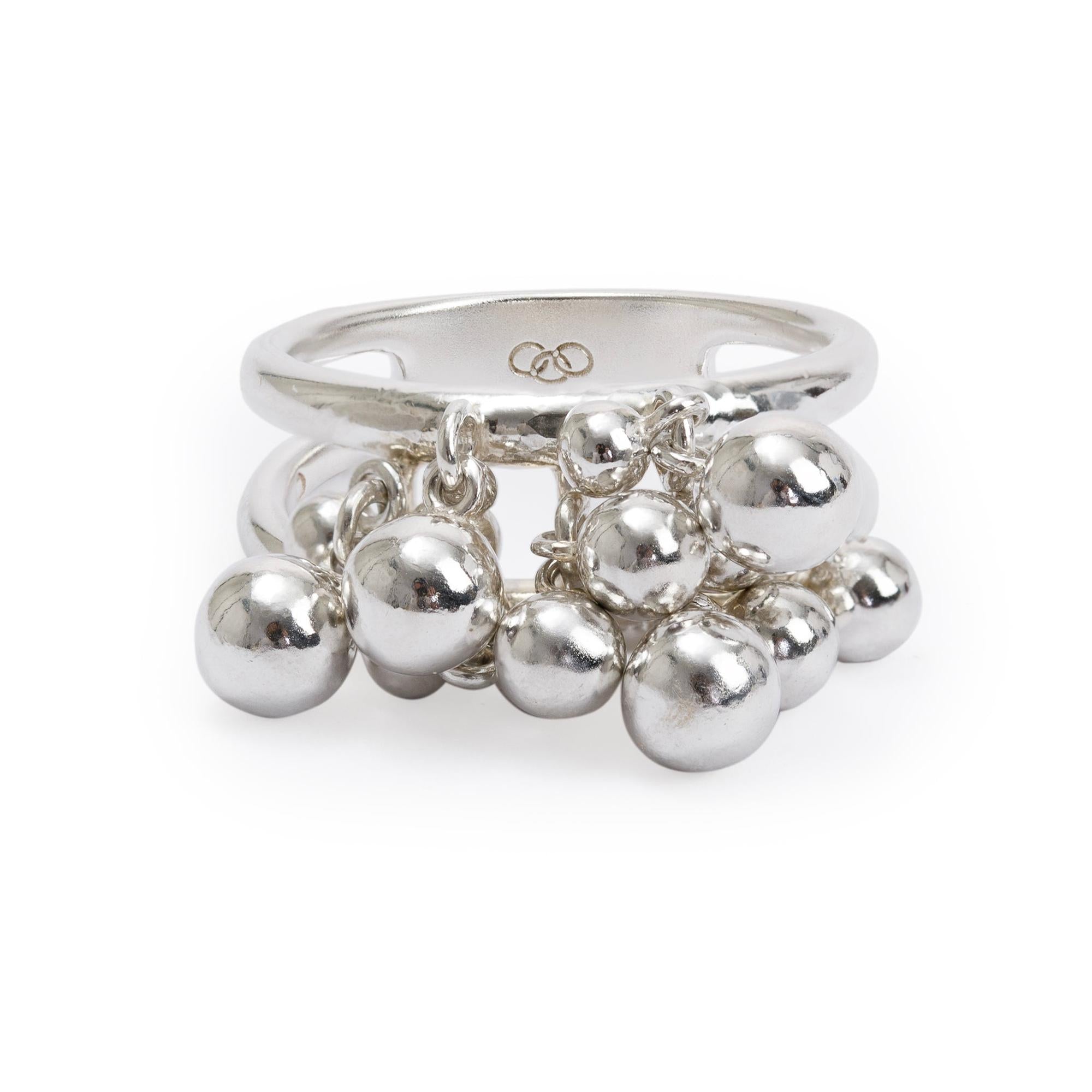 Links of London Sterling Silver Bead Ring, Size 7