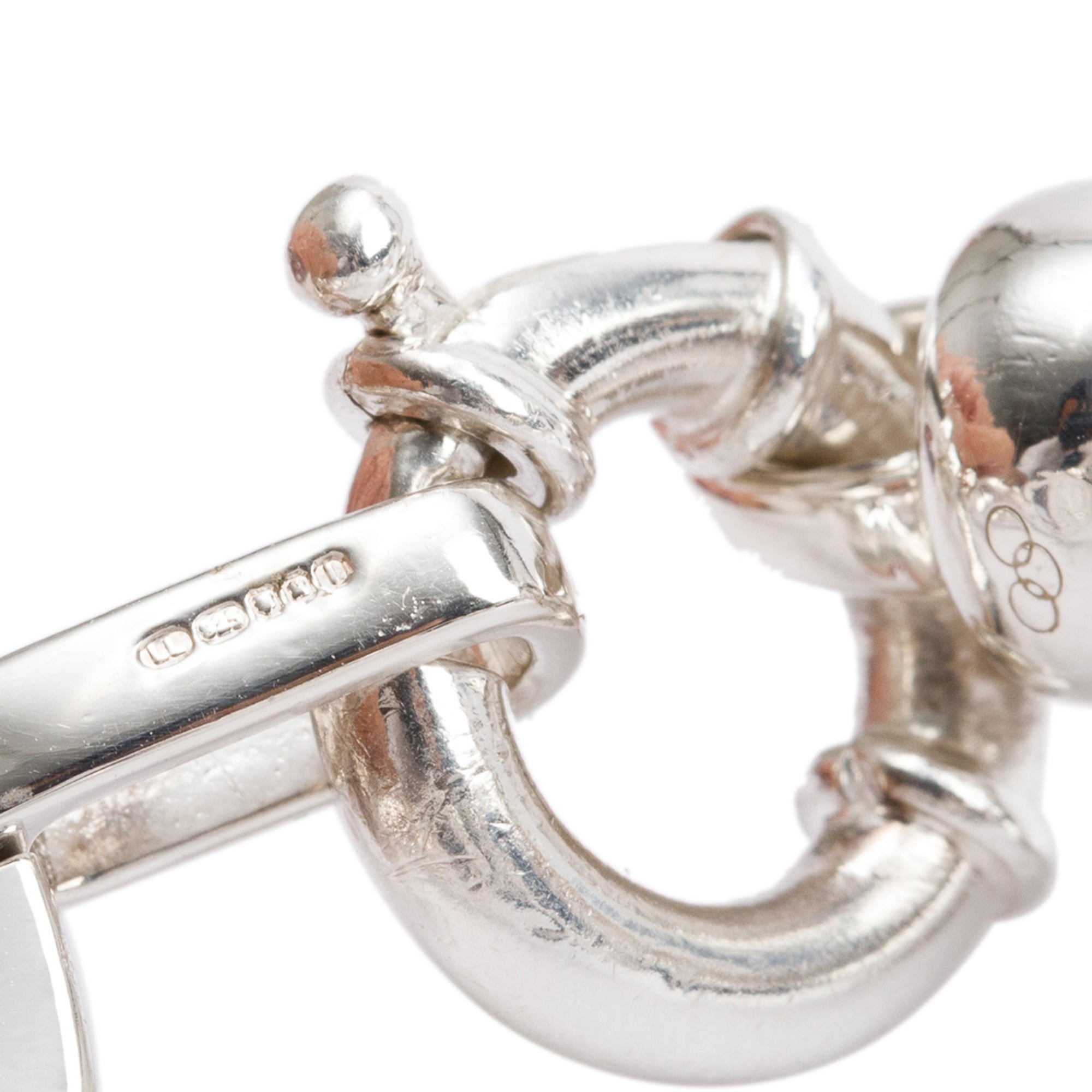 Links of London Sterling Silver Brit Lines Bracelet w/ Box