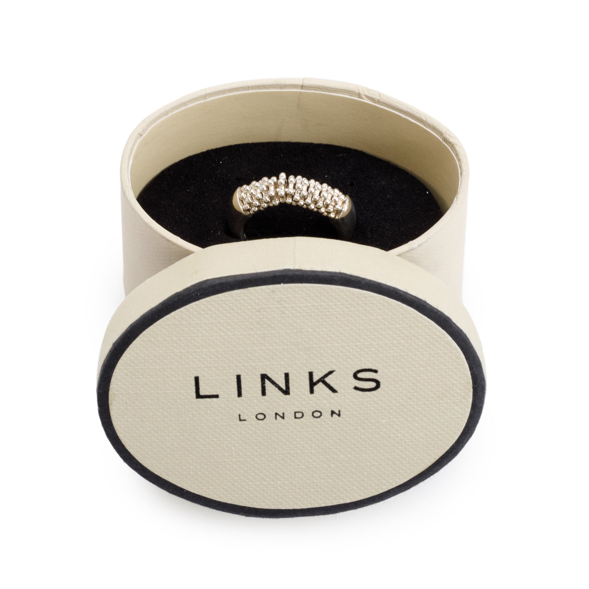 Links of London Sterling Silver Effervescence Star Ring, Size 6 w/ Box