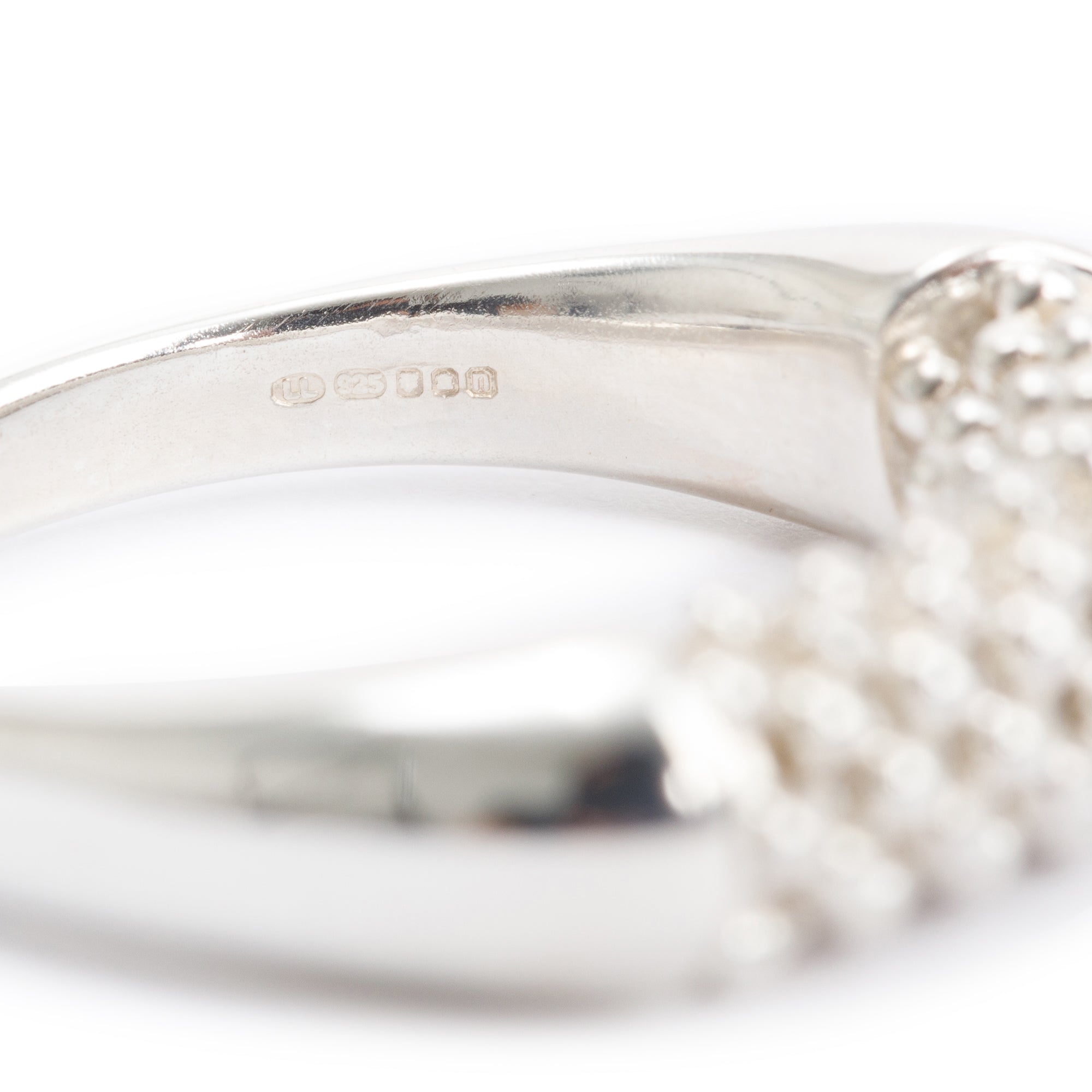 Links of London Sterling Silver Effervescence Star Ring, Size 6 w/ Box