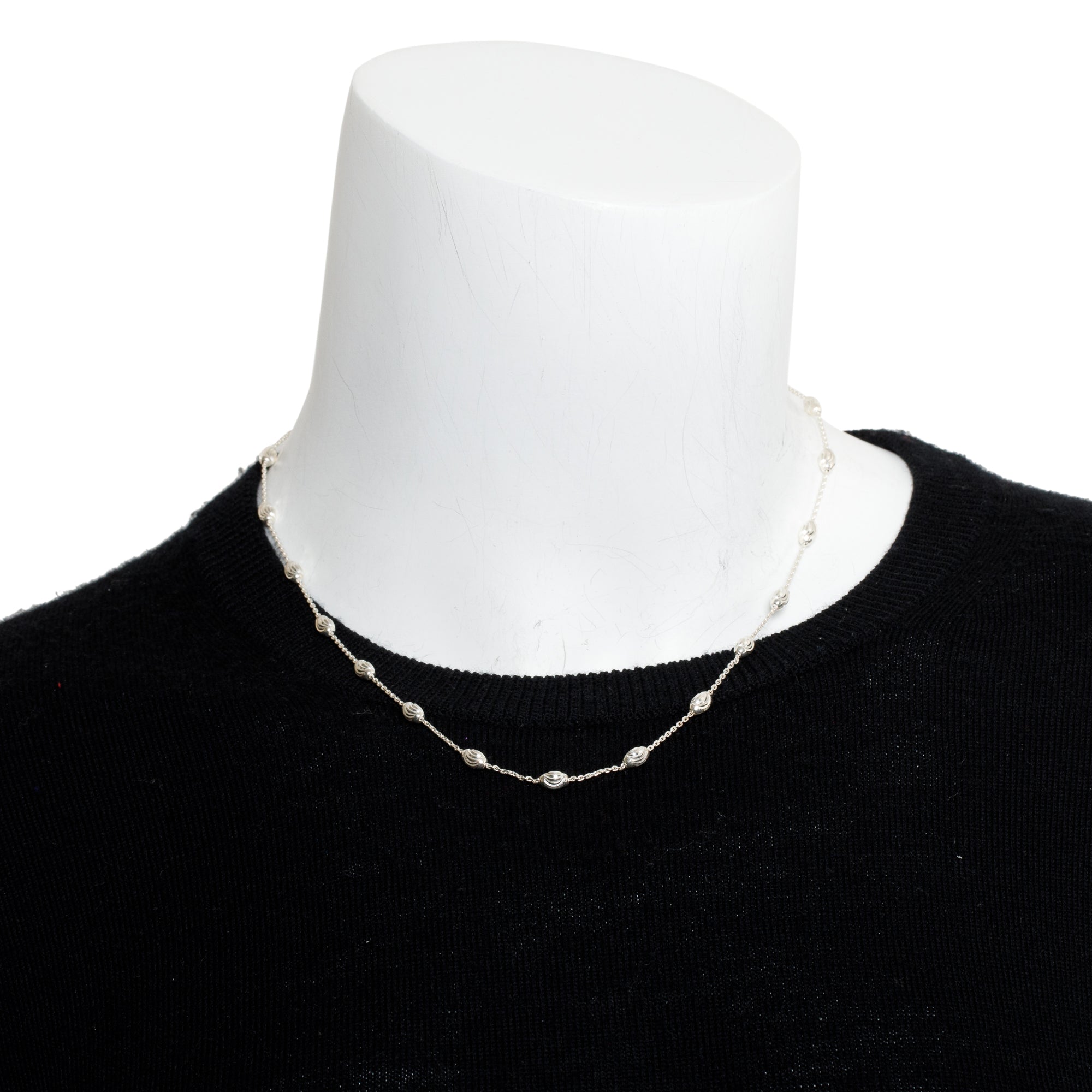Links of London Sterling Silver Essentials Bead Station Necklace