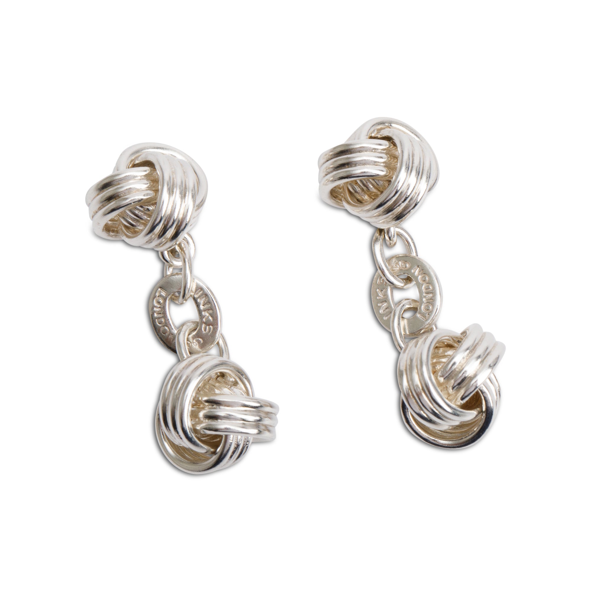 Links of London Sterling Silver Knot Cufflinks w/ Box