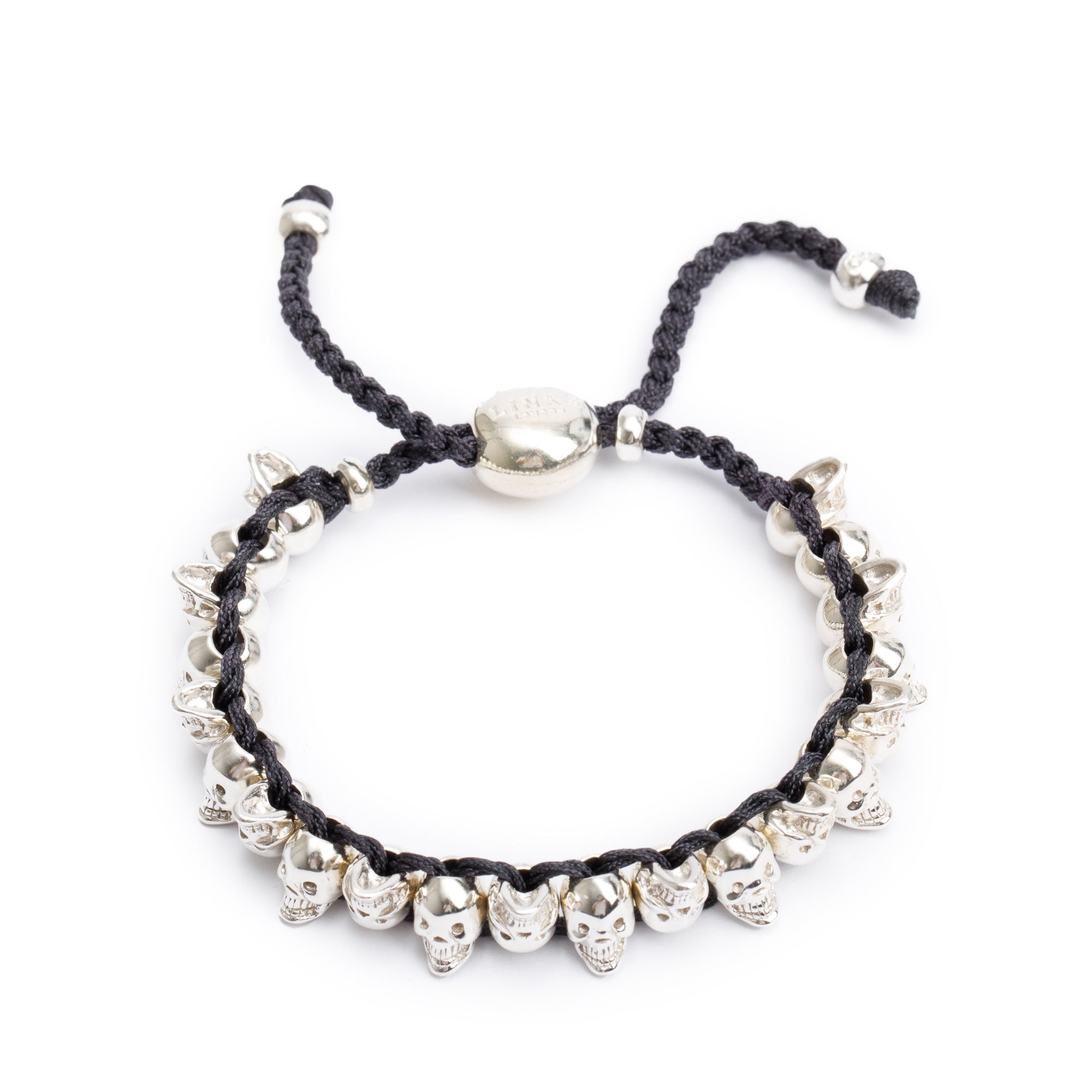 Links of London Sterling Silver Skull Friendship Bracelet