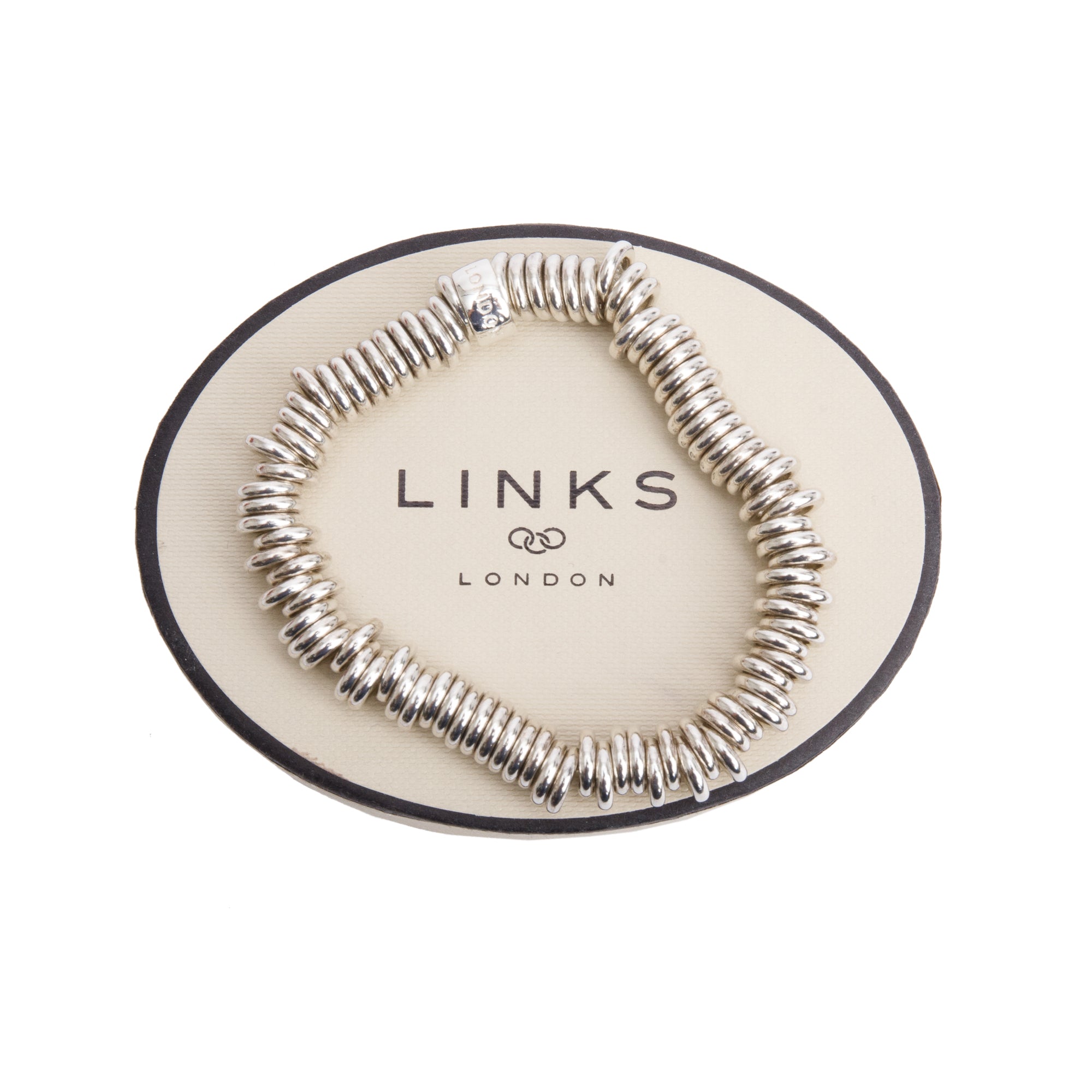 Links of London Sterling Silver Sweetie Charm Bracelet w/ Box