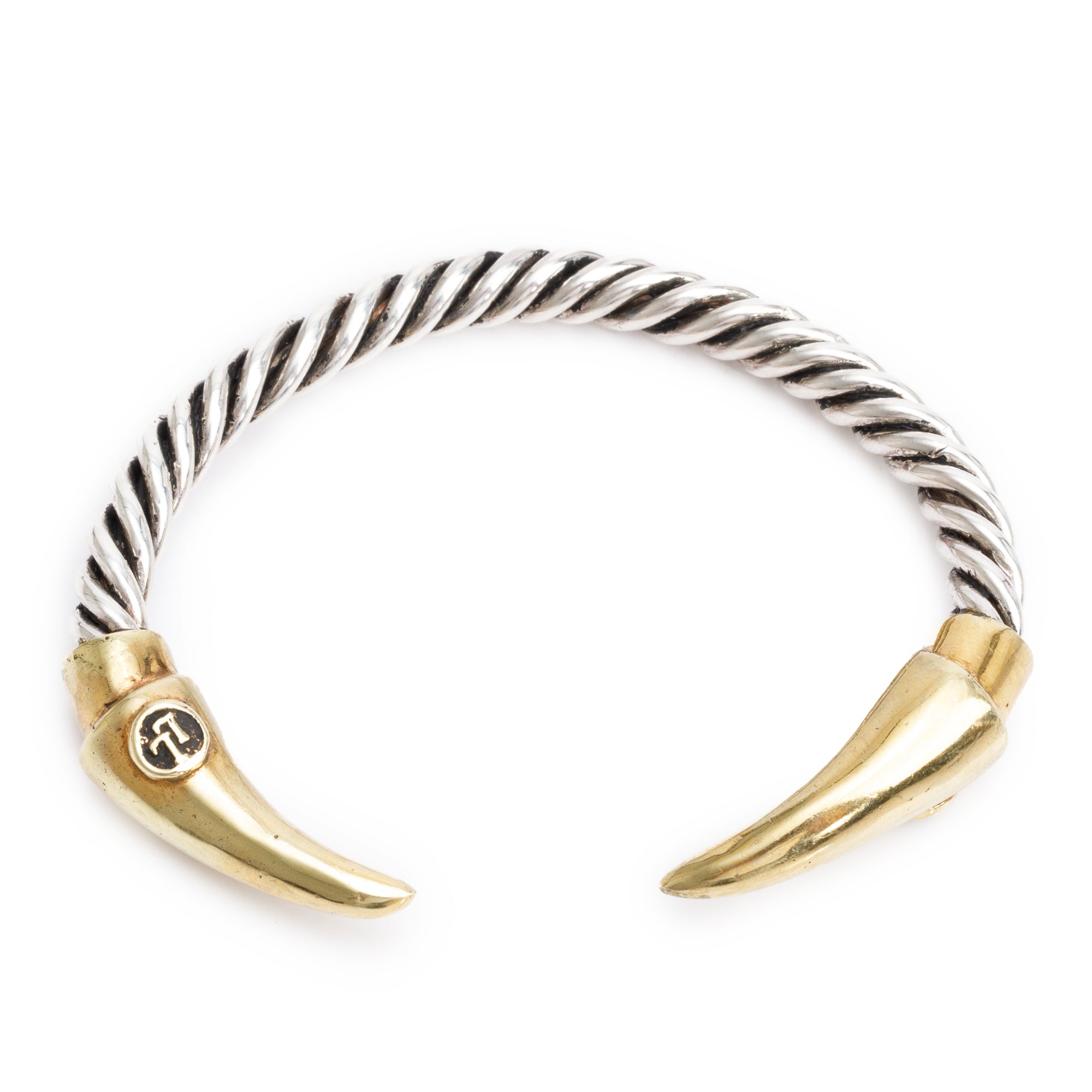 Links of London Sterling Silver & Yellow Gold Vermeil Cuff Bracelet