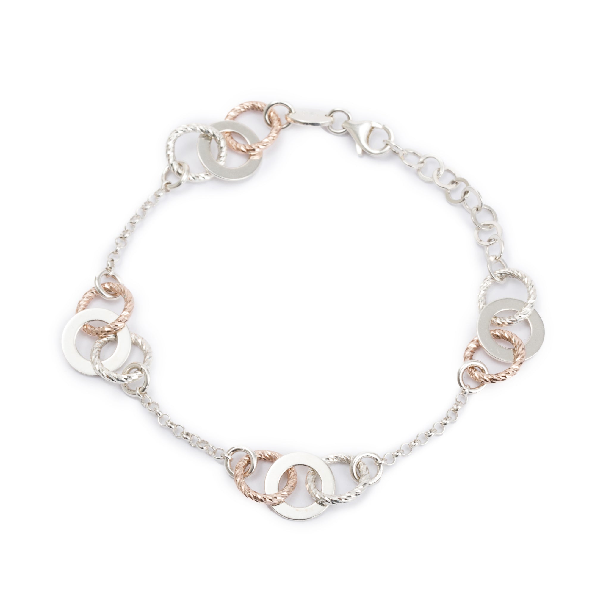 Links of London Two-Tone Sterling Silver Aurora Multi Link Bracelet w/ Box