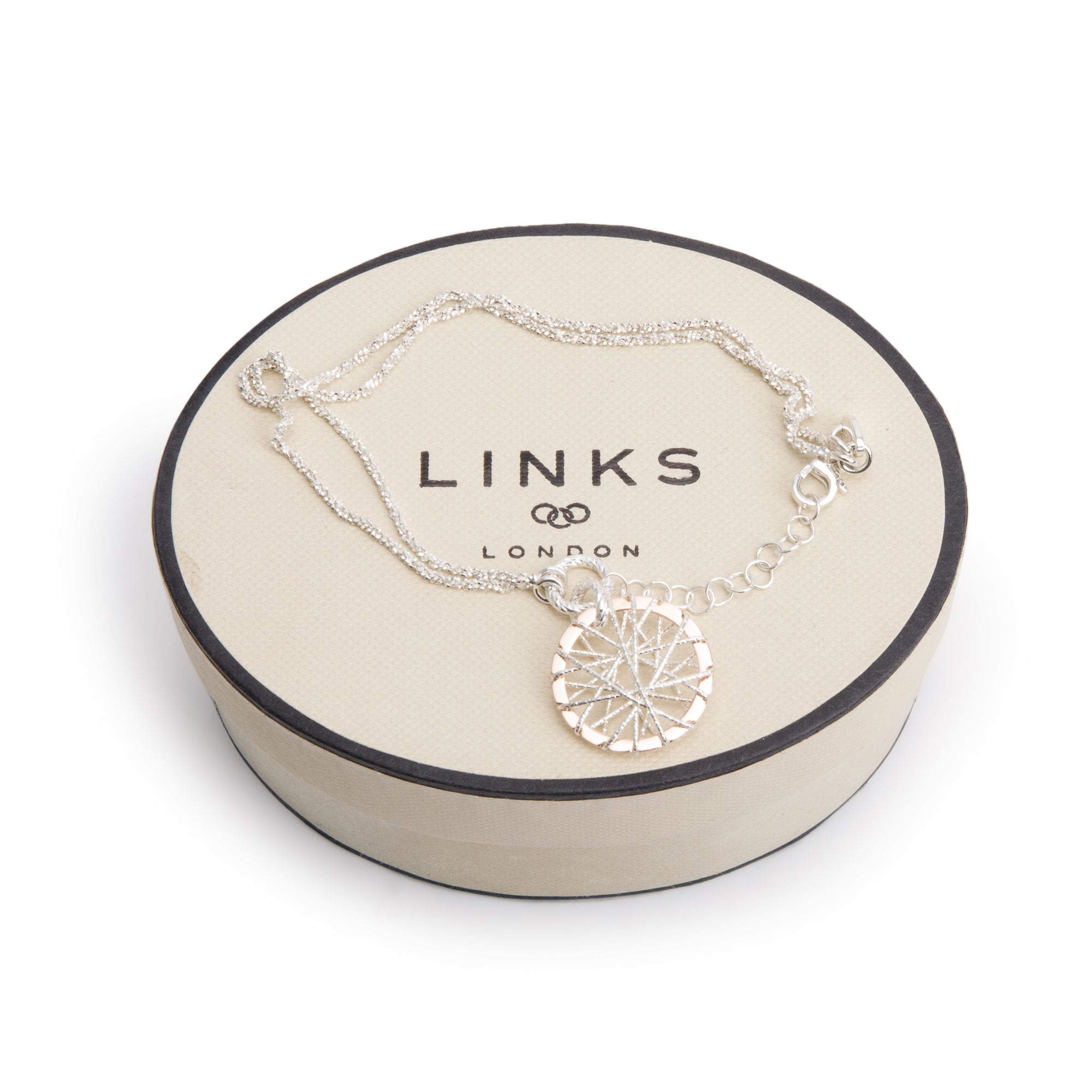 Links of London Two-Tone Sterling Silver Dream Catcher Bracelet w/ Box