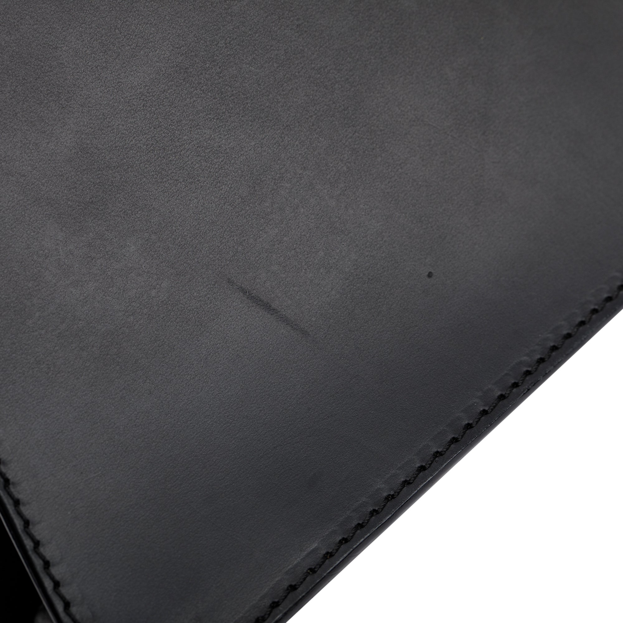 Loewe Black Calfskin Leather Triangle Shoulder Bag