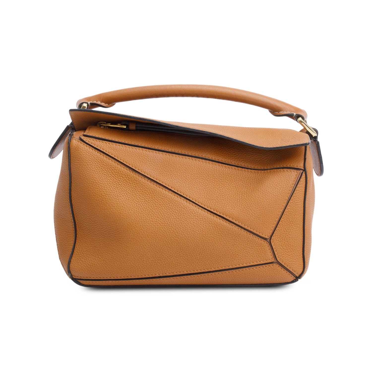 Loewe Caramel Classic Calfskin Leather Medium Puzzle Bag