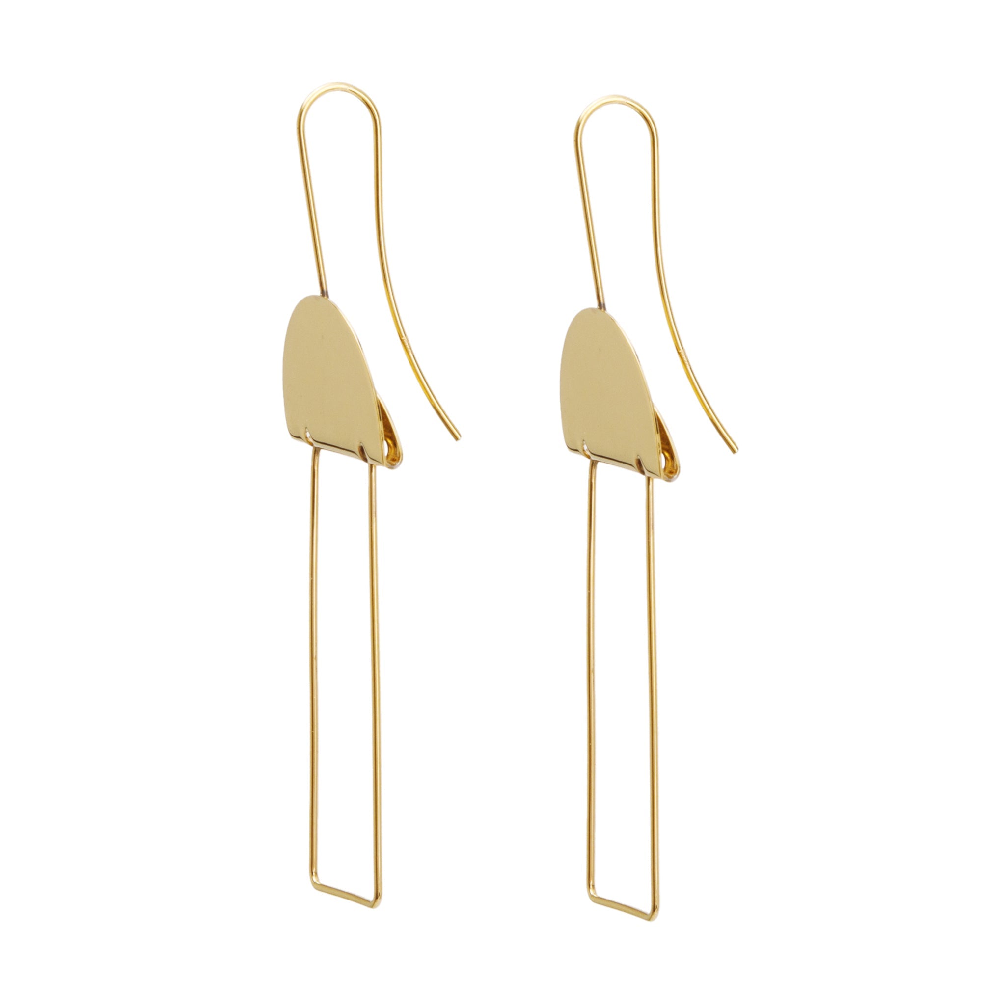 Loewe Gold-Plated Metal Ibiza Drop Earrings w/ Box