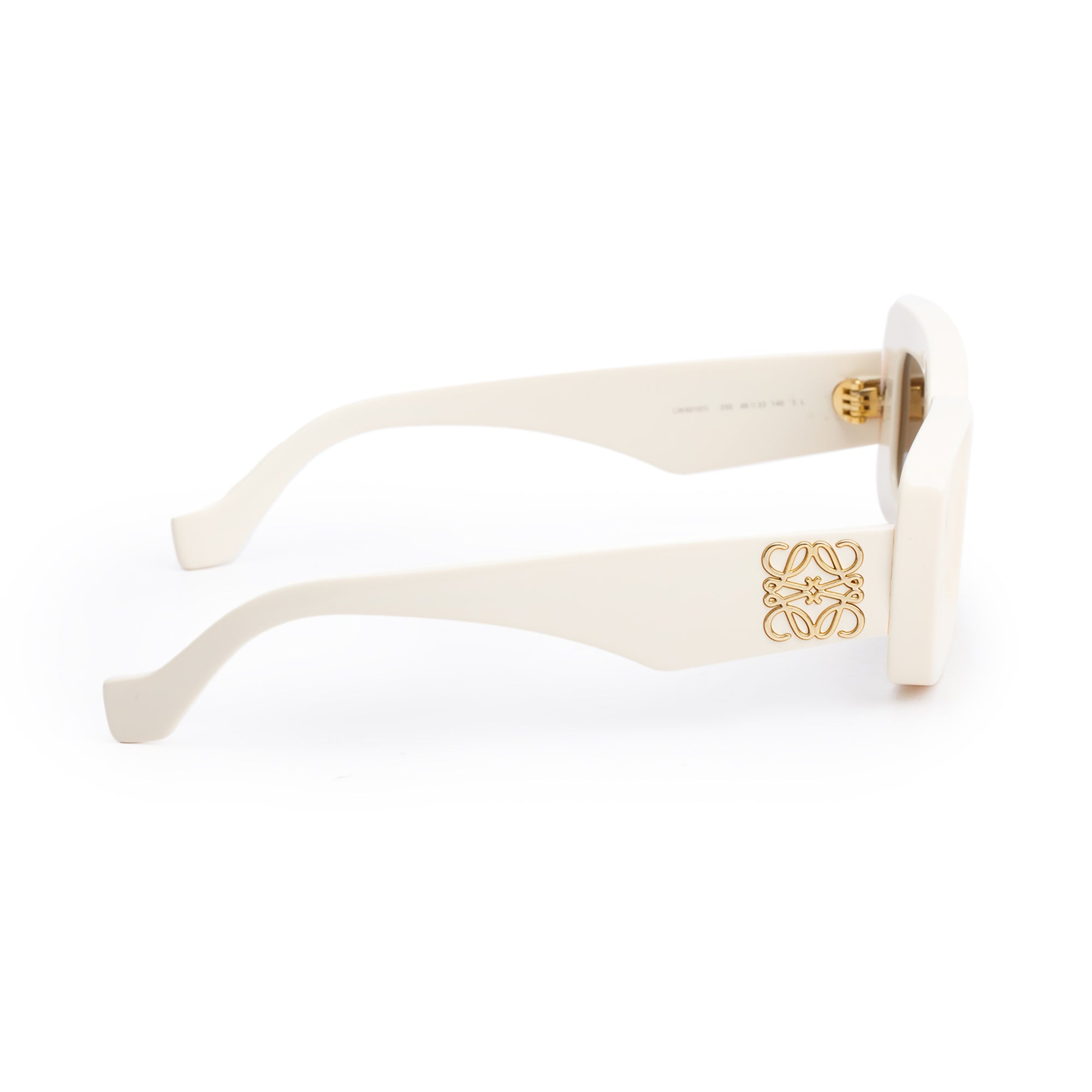 Loewe LW40101I White Acetate Rectangular Sunglasses w/ Case