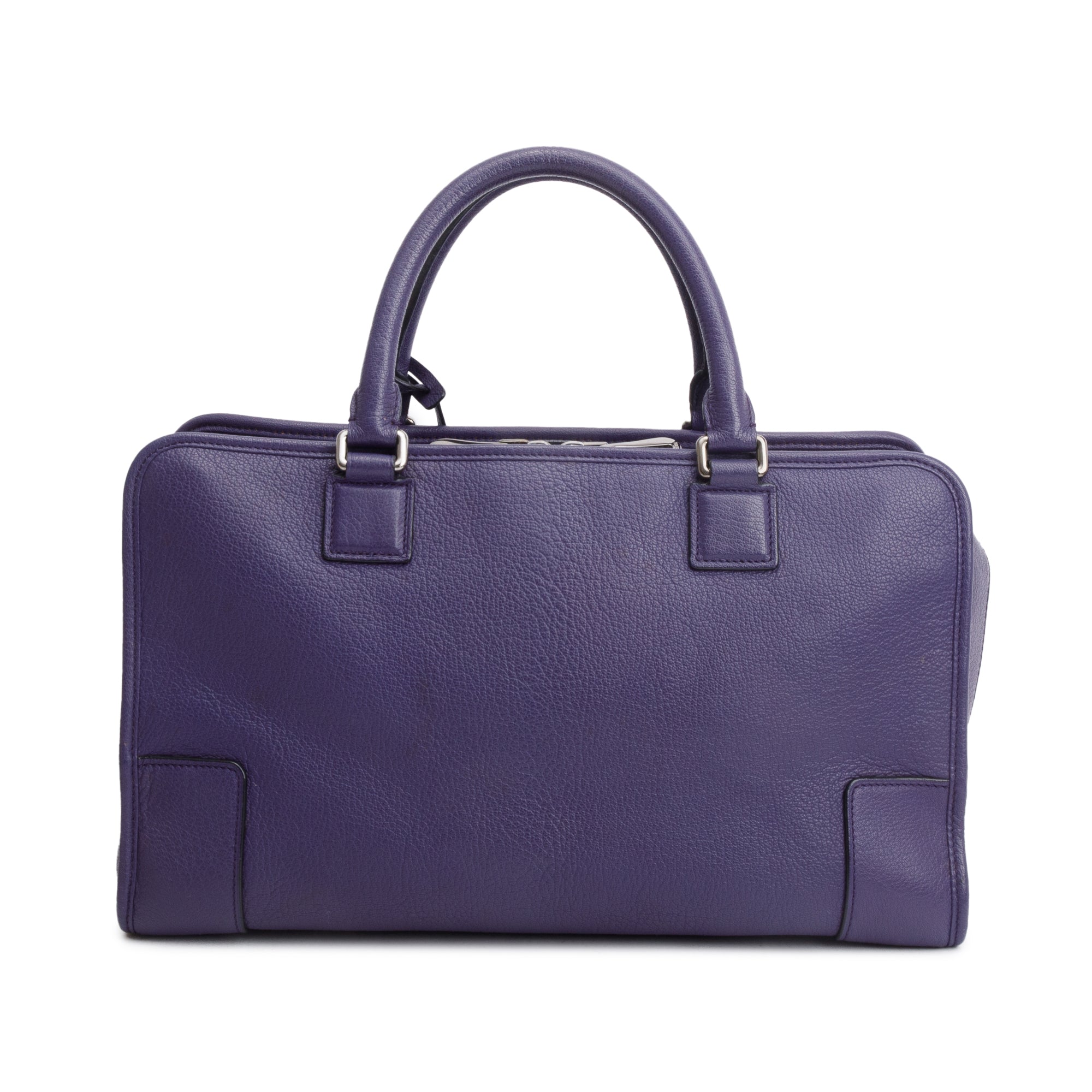 Loewe Purple Calfskin Leather Amazona 36 Bag