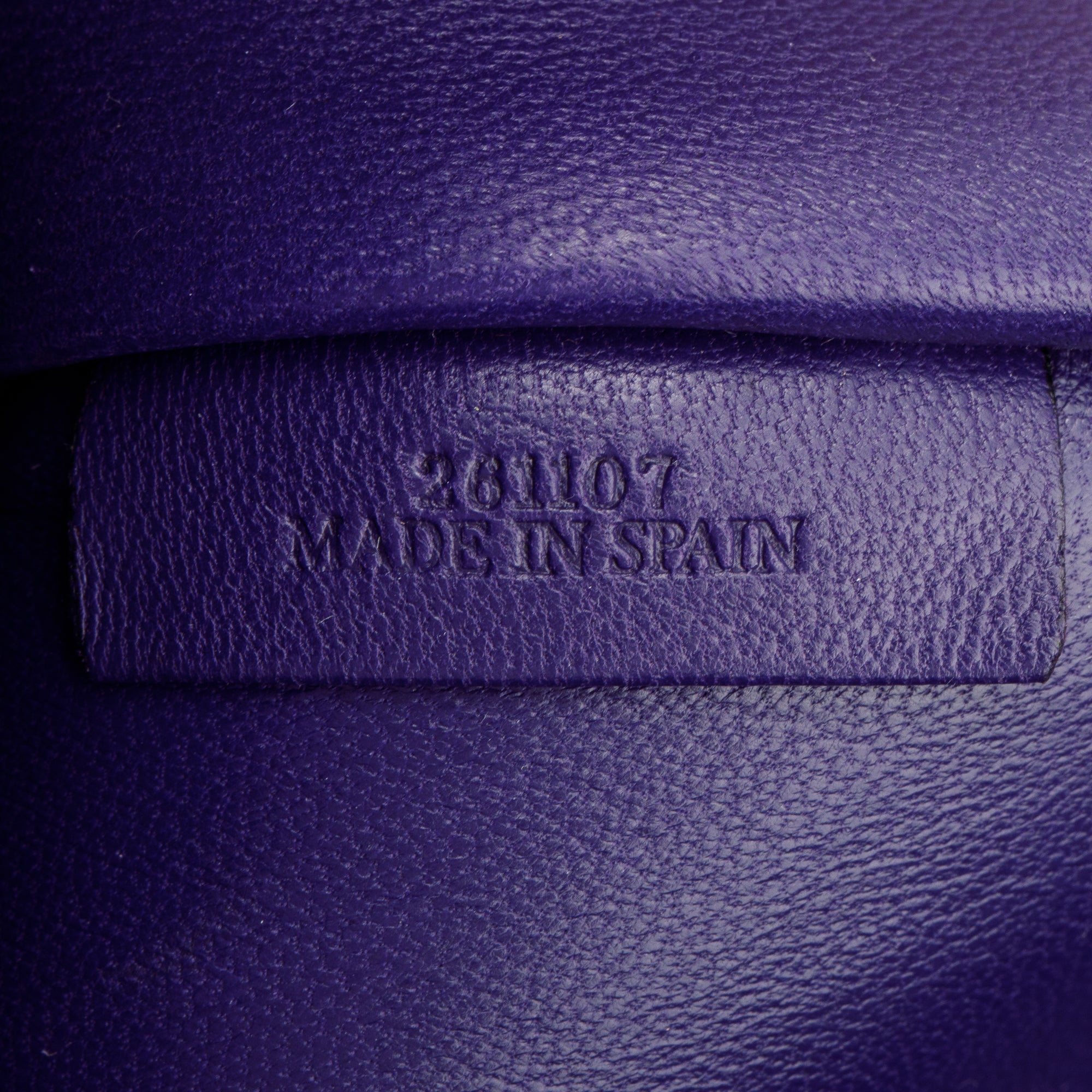 Loewe Purple Calfskin Leather Amazona 36 Bag